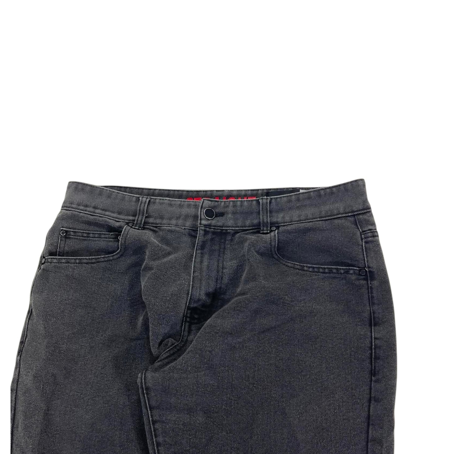 GARAGE FADED BLACK DENIM JEANS (34)