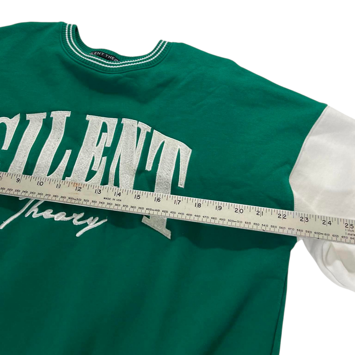 SILENT THEORY EMBROIDERED GREEN CREWNECK (10)