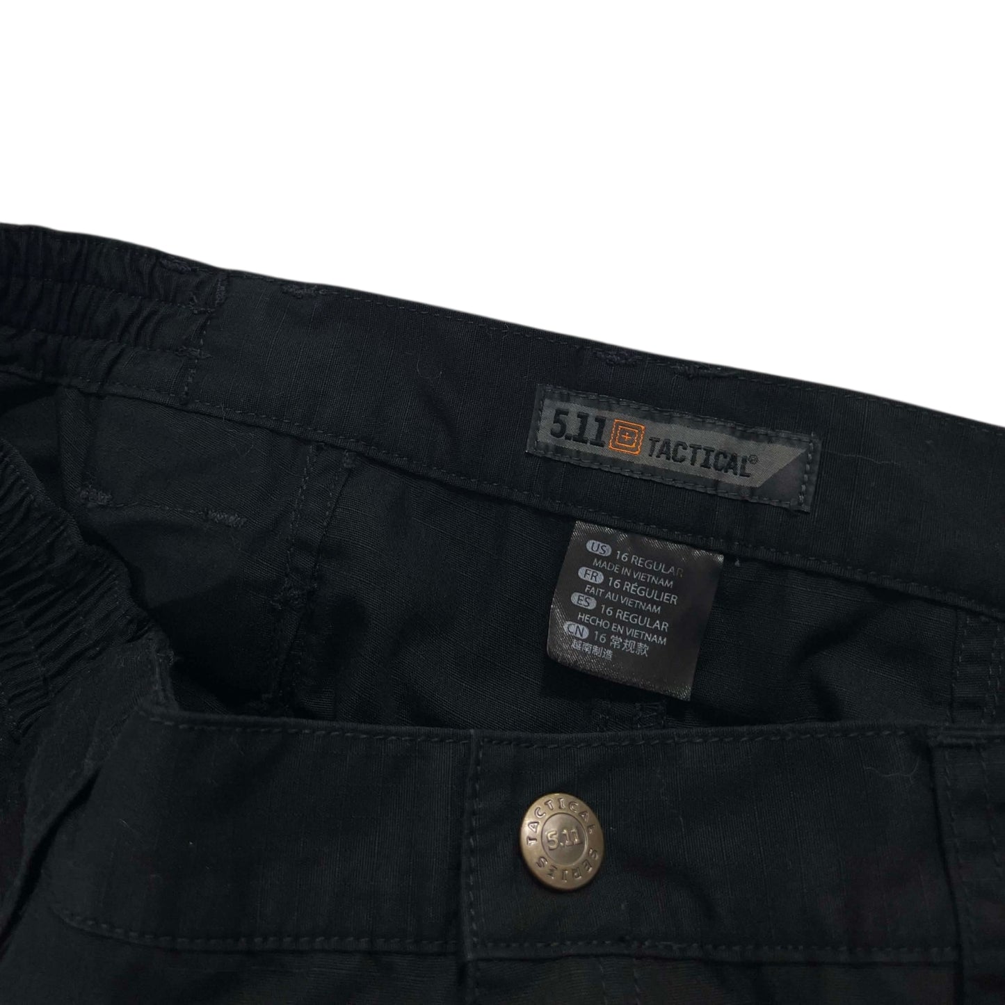 5.11 TACTICAL BLACK CARGO PANTS (32")