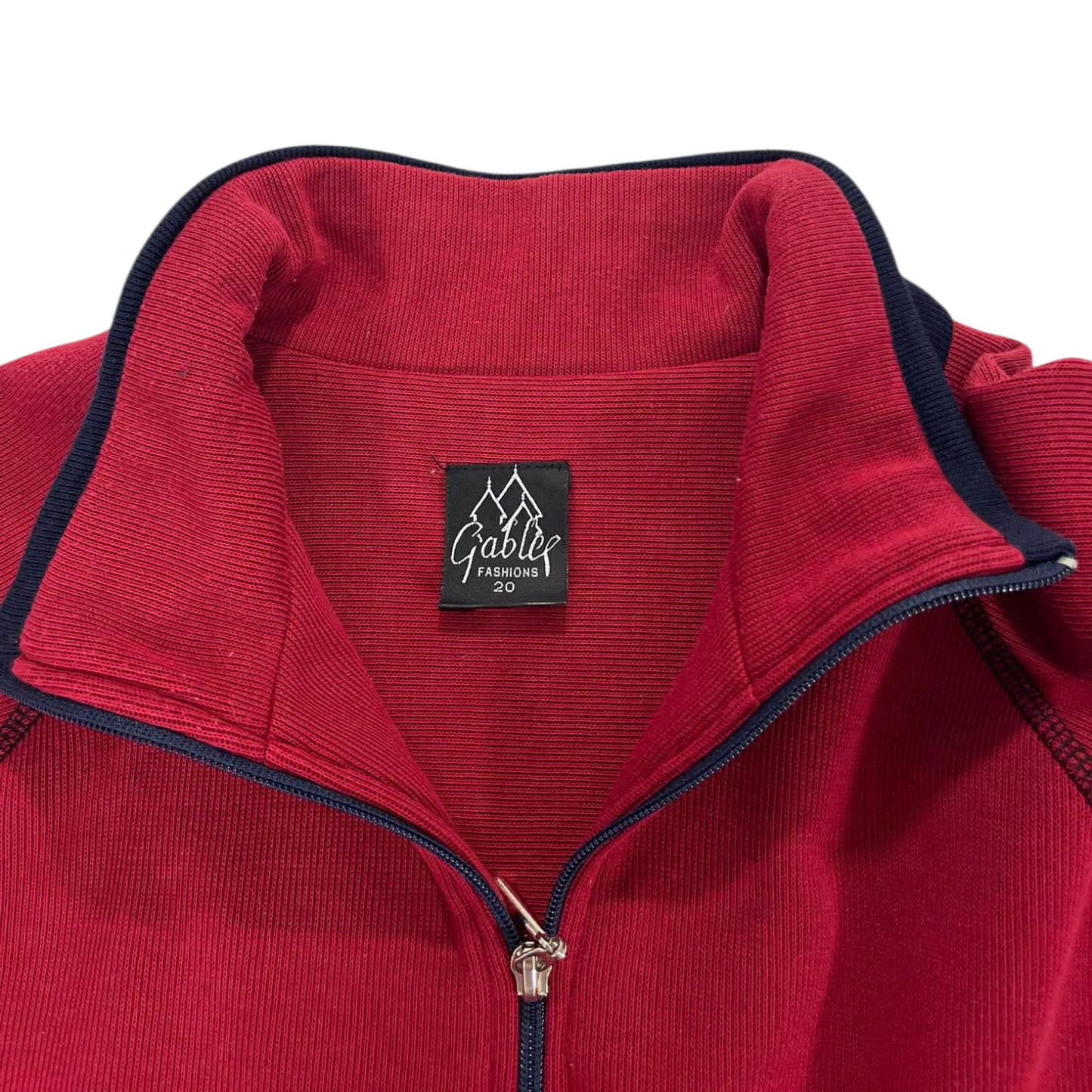 90S GABLEE RED QUARTER ZIP SWEATSHIRT (20)