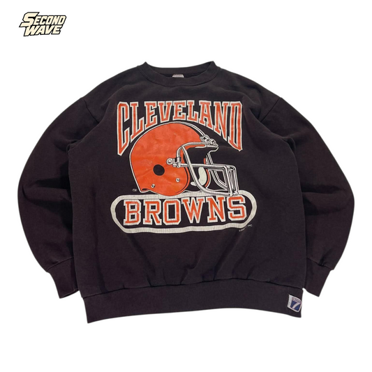 VINTAGE LOGO 7 CLEVELAND NFL CREWNECK (M)