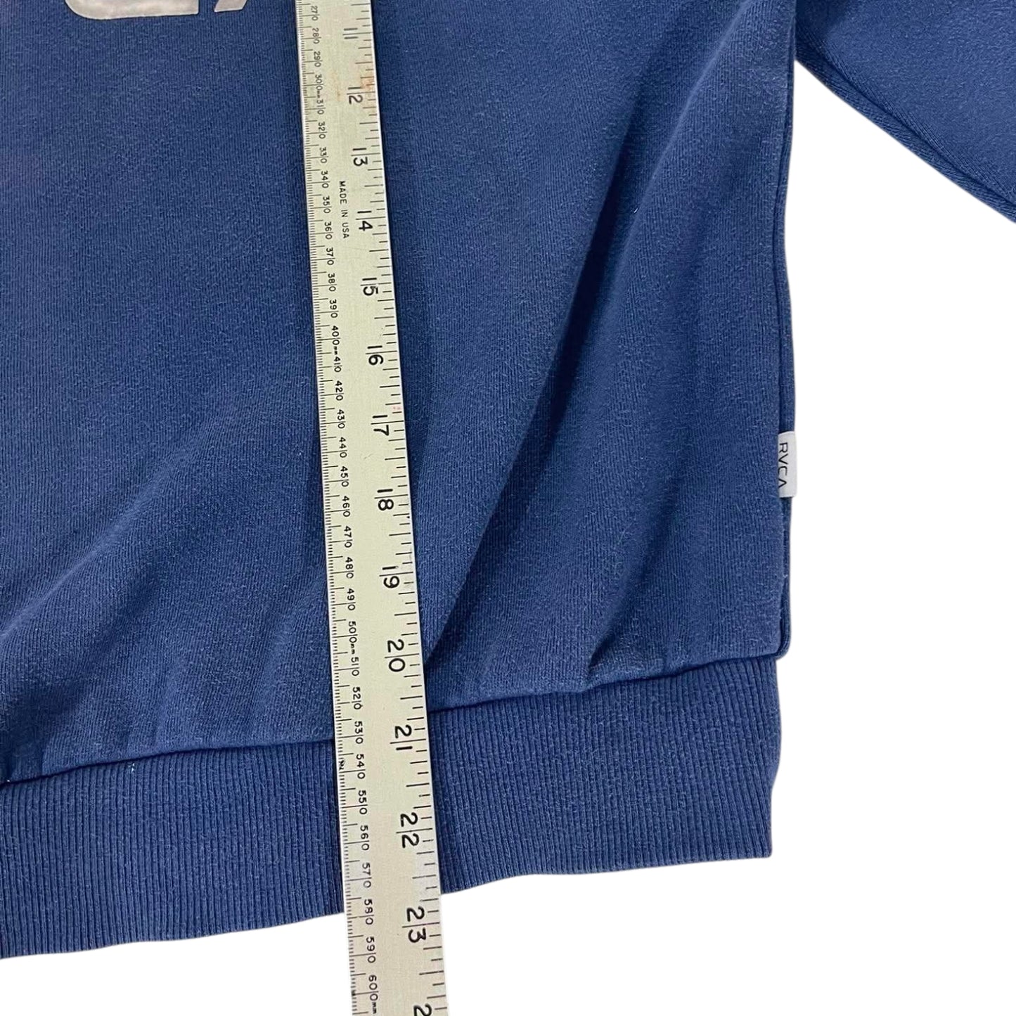 NAVY BLUE RVCA CREWNECK (S-M)