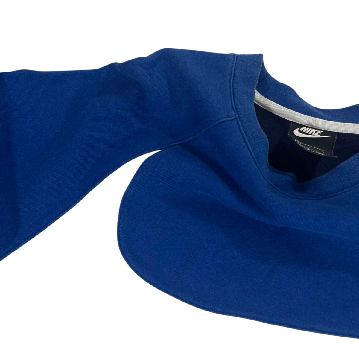 NIKE BLUE & NAVY BIG SWOOSH CREWNECK (M)