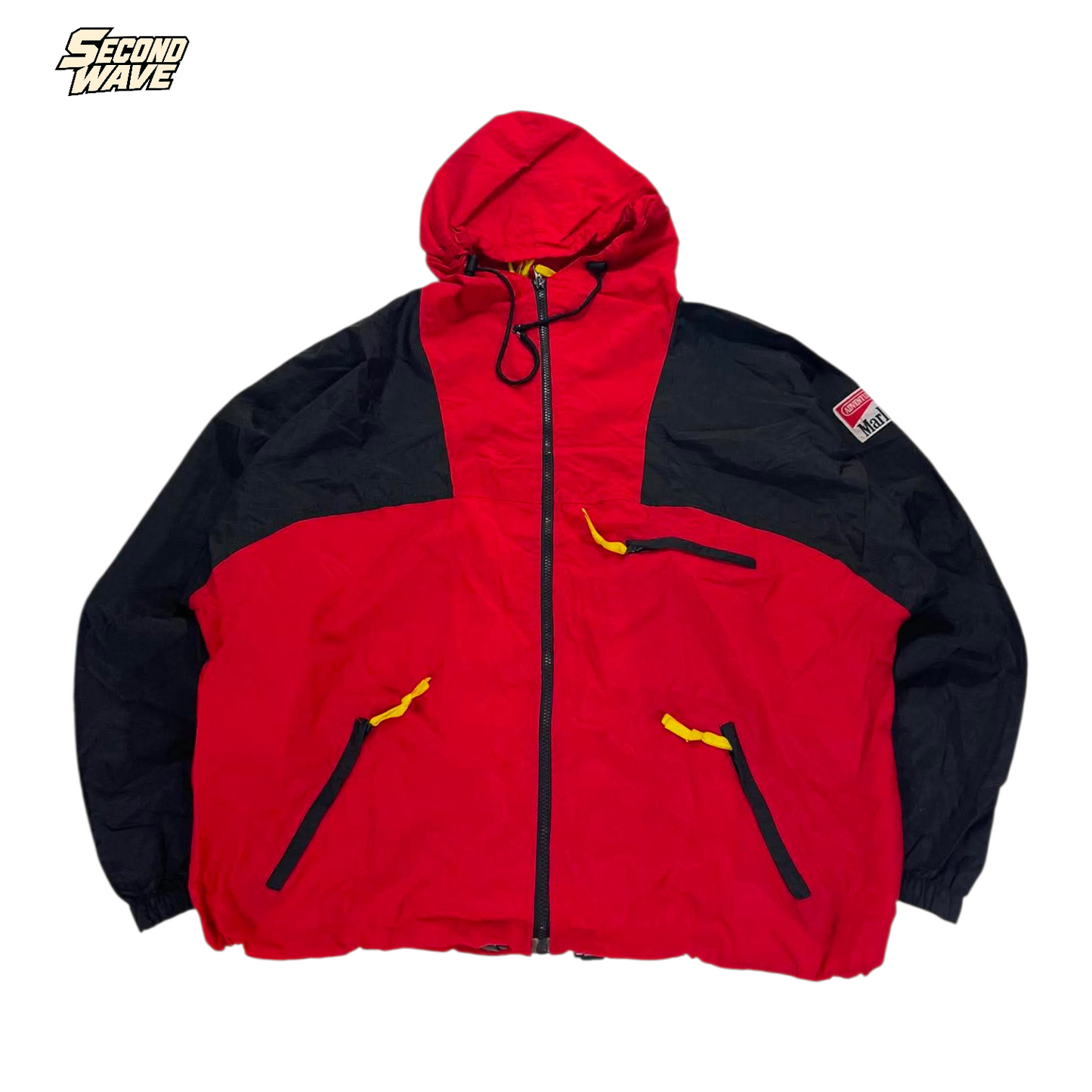 90S MARLBORO RED & BLACK WINDBREAKER (L)