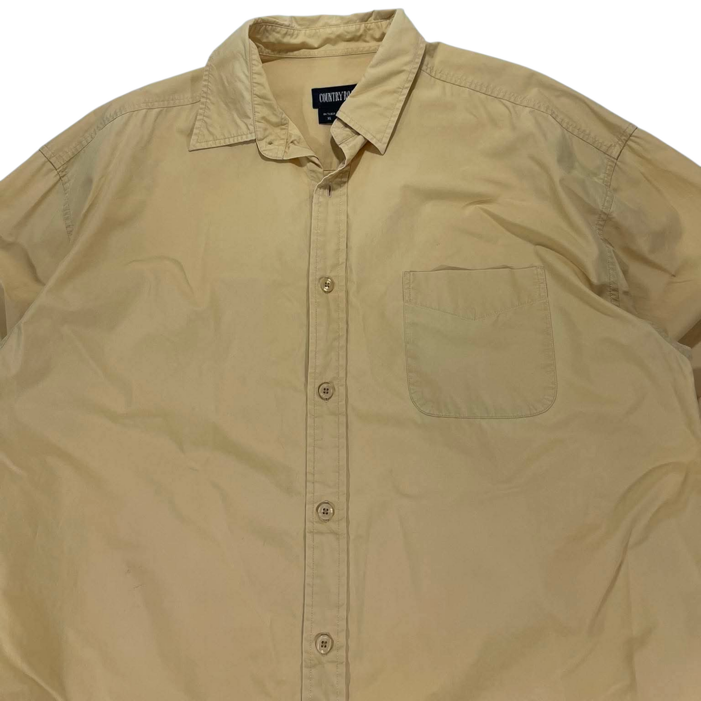 COUNTRY ROAD YELLOW BUTTON UP SHIRT (XL)