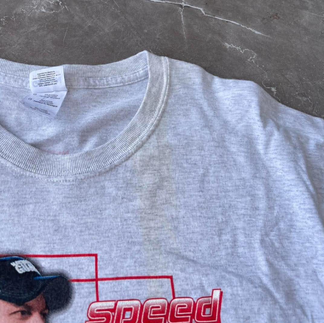 VINTAGE DALE EARNHARDT JR. GREY RACING TEE (L)