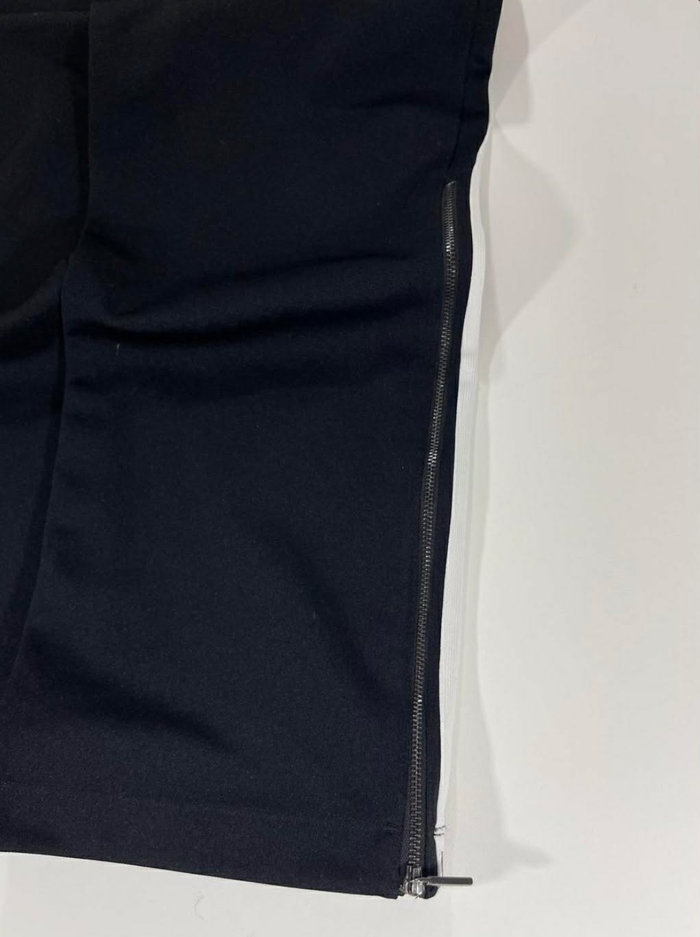 VINTAGE ARAMANI EXHANGE NAVY TRACK PANTS WITH RED AMD WHITE STRIPES(M/30)