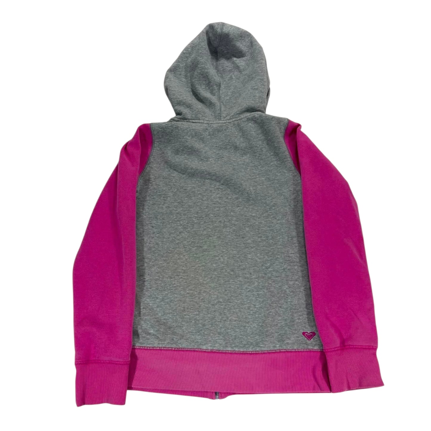 ROXY PINK & GREY ZIP UP HOODIE (S)