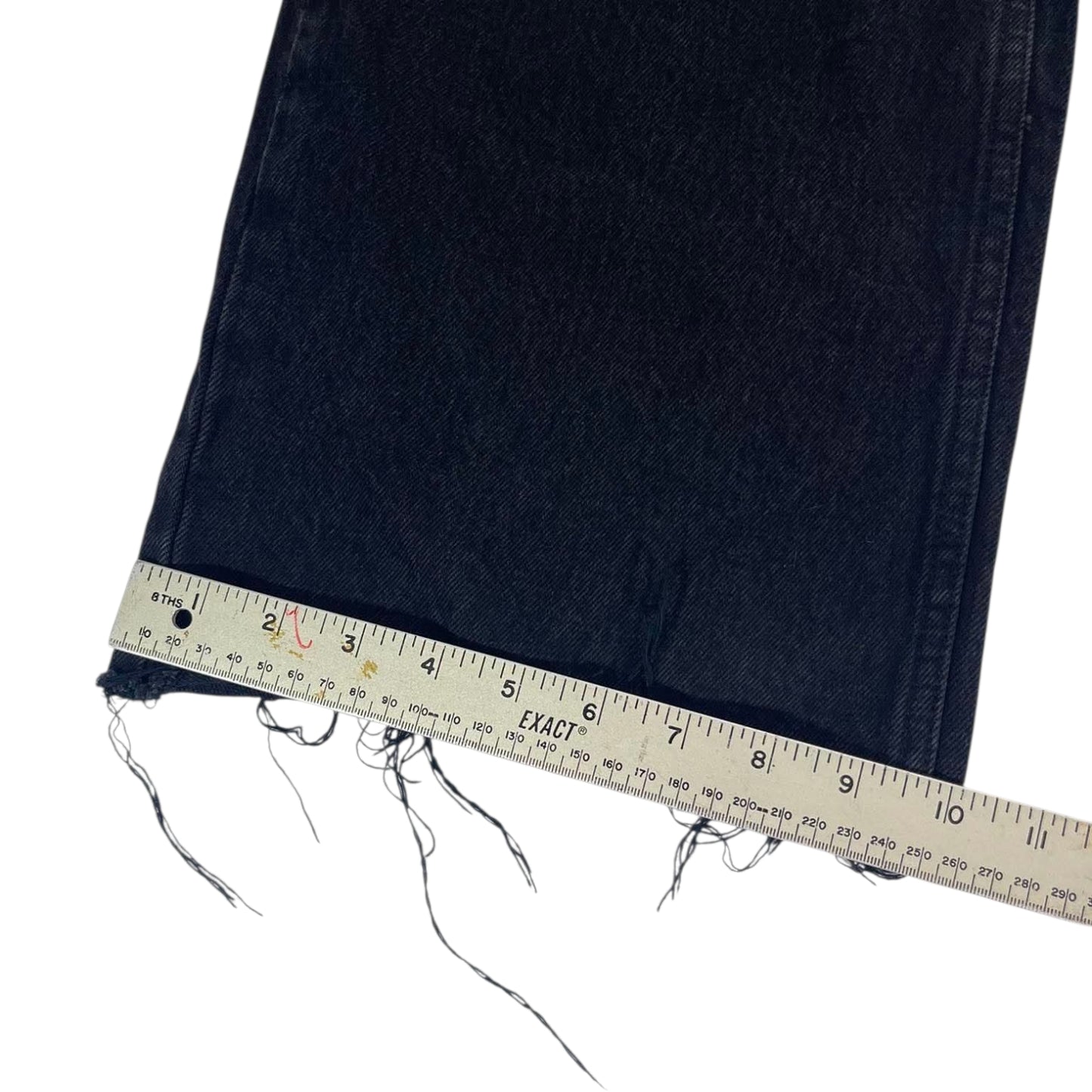 WOMEN GLASSONS BLACK RIPPED DENIM (UK12)
