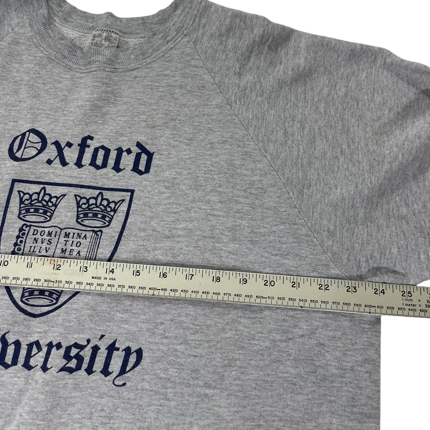 VINTAGE OXFORD UNIVERSITY GREY CREWNECK SWEATSHIRT (M)