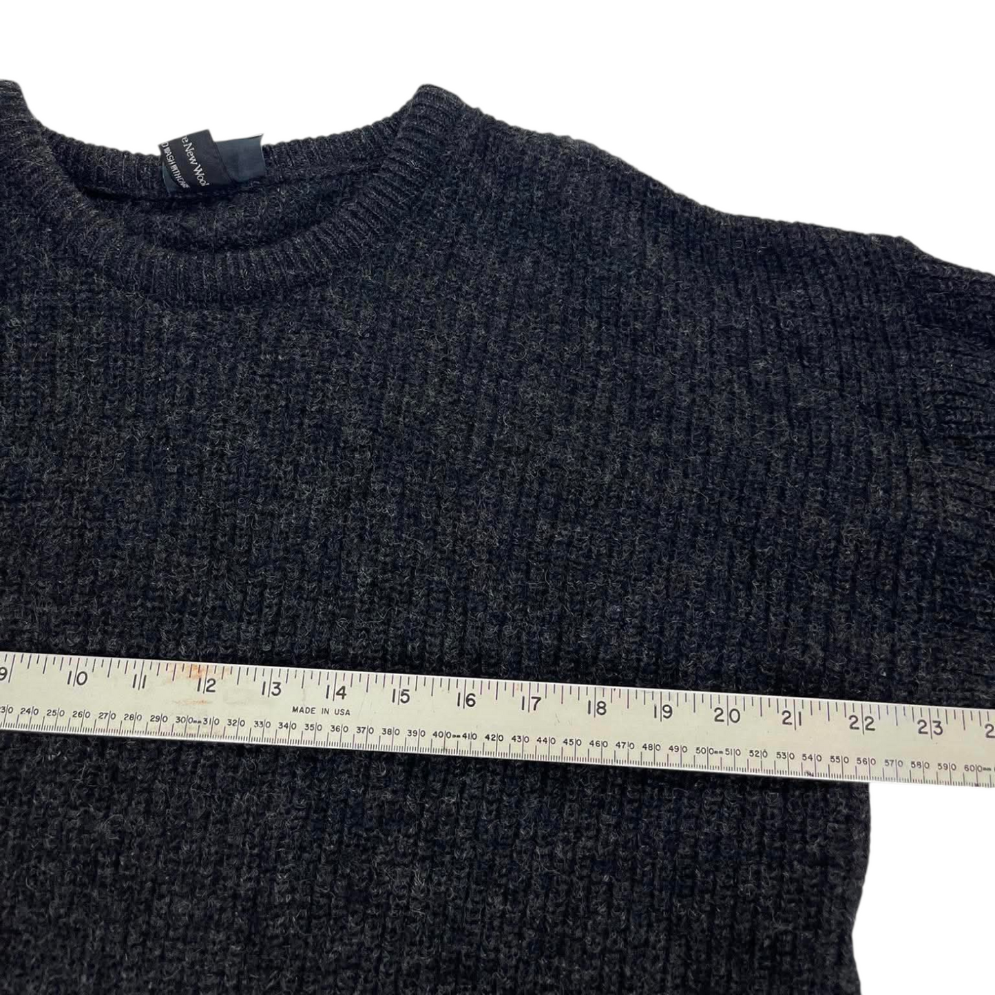 90S PURE NEW WOOL BLEND SWEATER (L)