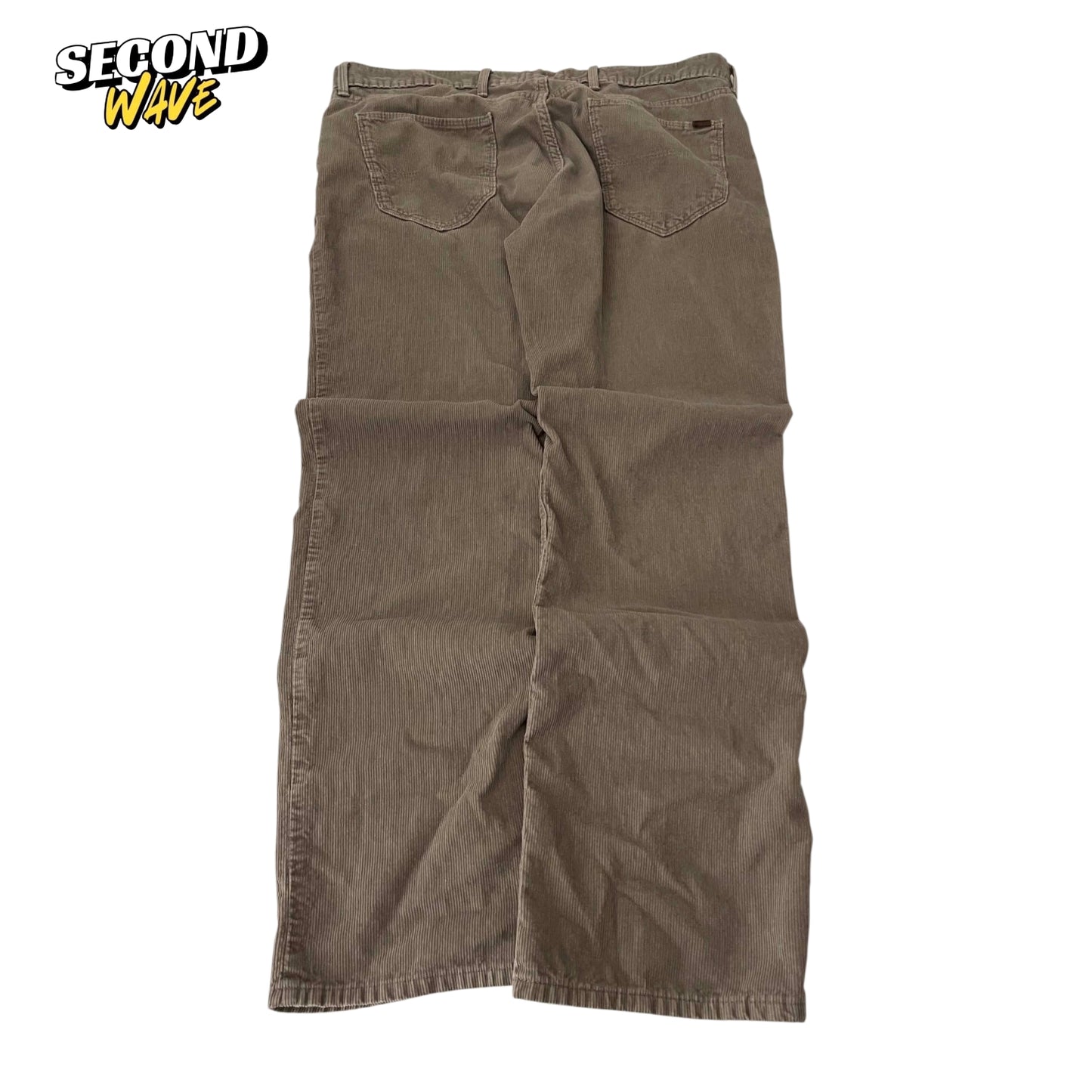 VINTAGE M&S COLLECTION BROWN CORDUROY PANTS (36")
