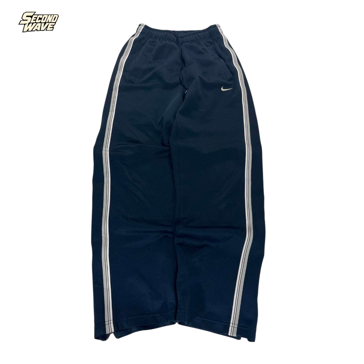 Y2K NIKE NAVY BLUE BAGGY TRACK PANTS (S-M) ⁸