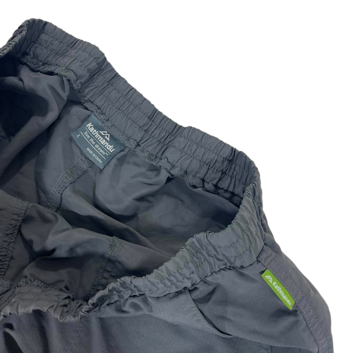 KATHMANDU COOL GREY SHORTS (L)