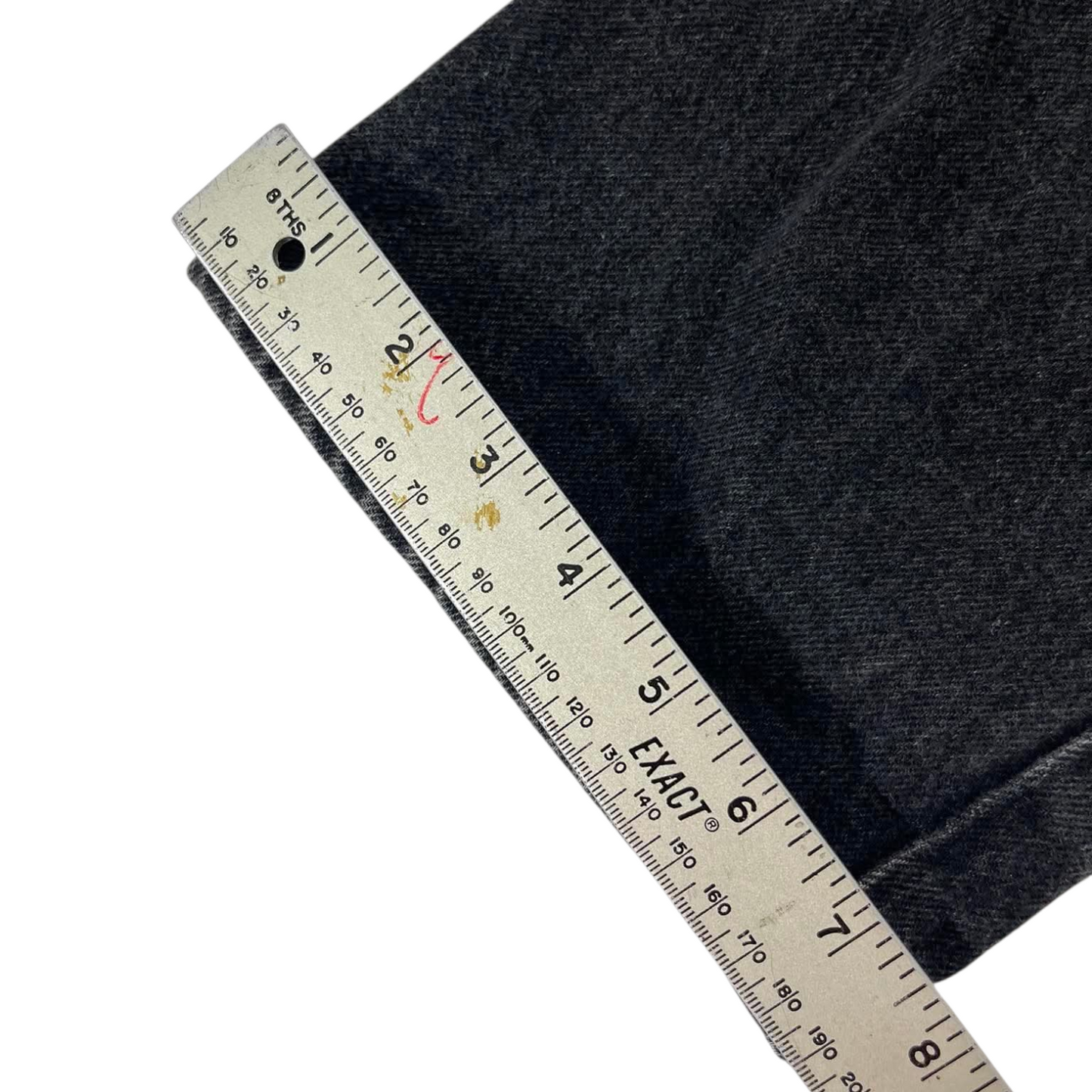 VINTAGE LEVI'S 505 BLACK DENIM JEANS (36)