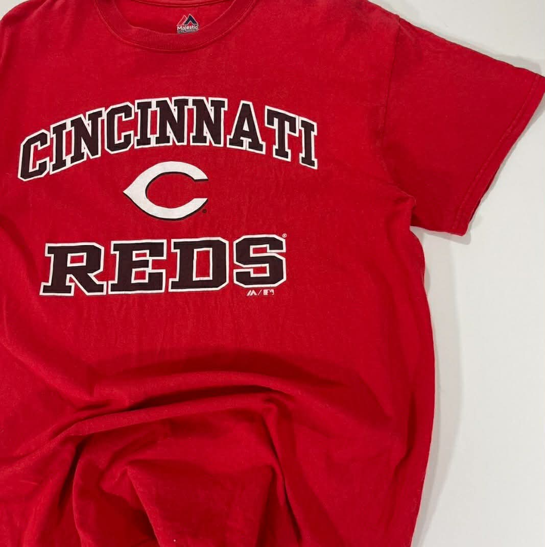 VINTAGE MAJESTIC ATHLETIC CINCINNATI REDS RED T-SHIRT (M)