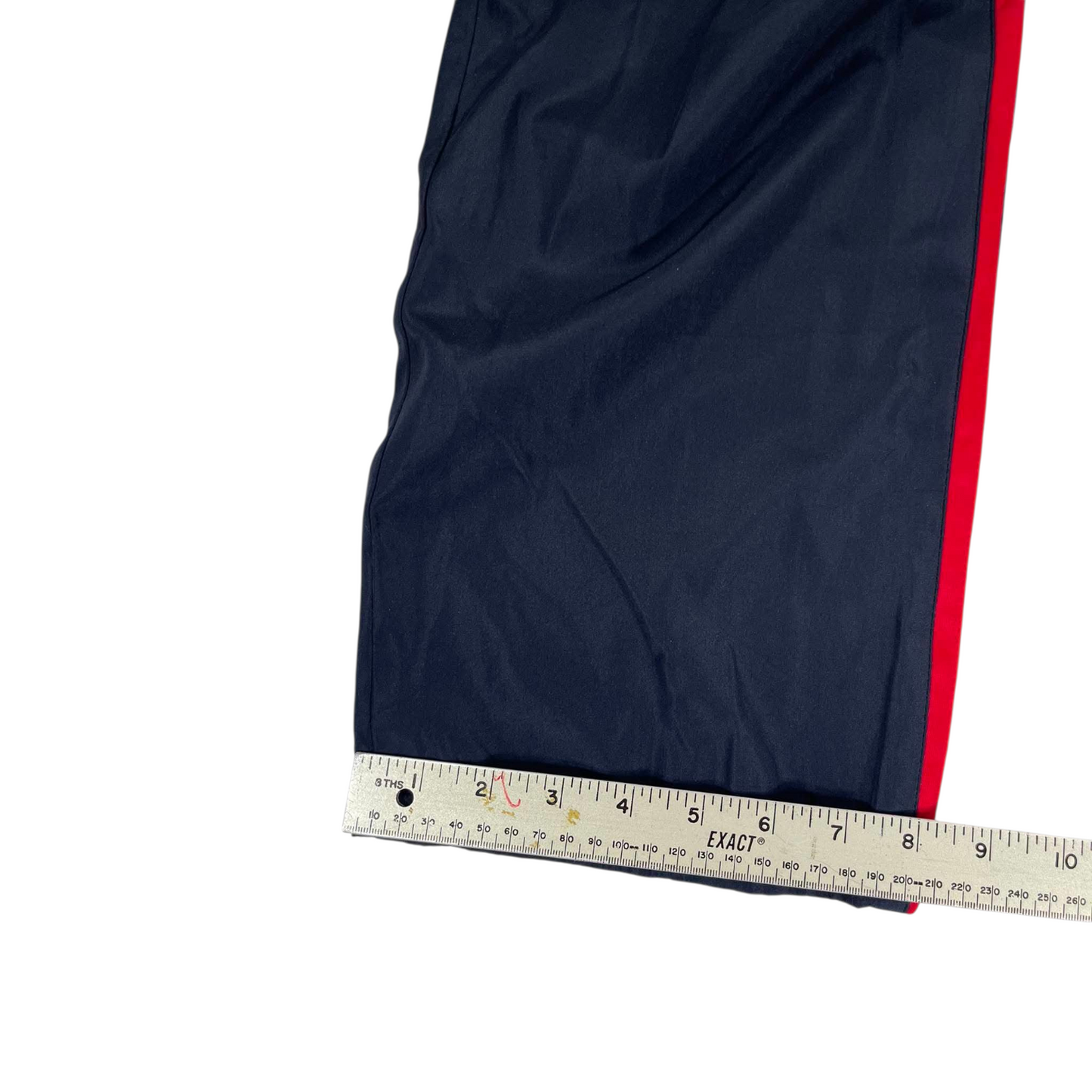 VINTAGE ADIDAS TRACK PANTS WITH RED STRIPES (S)
