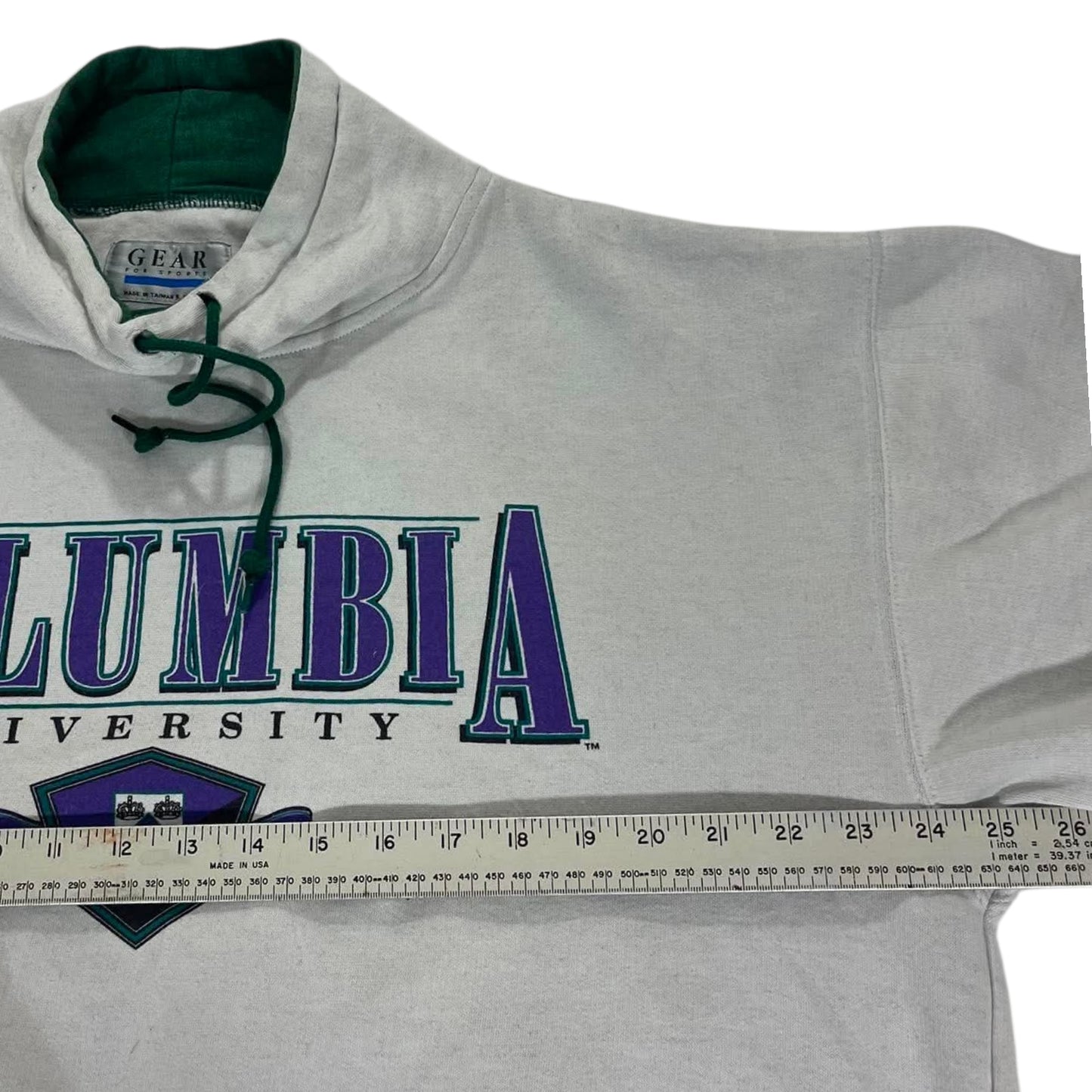 VINTAGE COLUMBIA UNIVERSITY GREY TURTLE NECK CREWNECK (L)