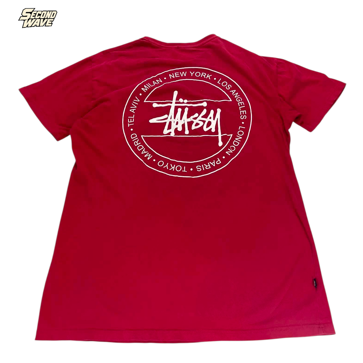 STÜSSY RED T-SHIRT (M)