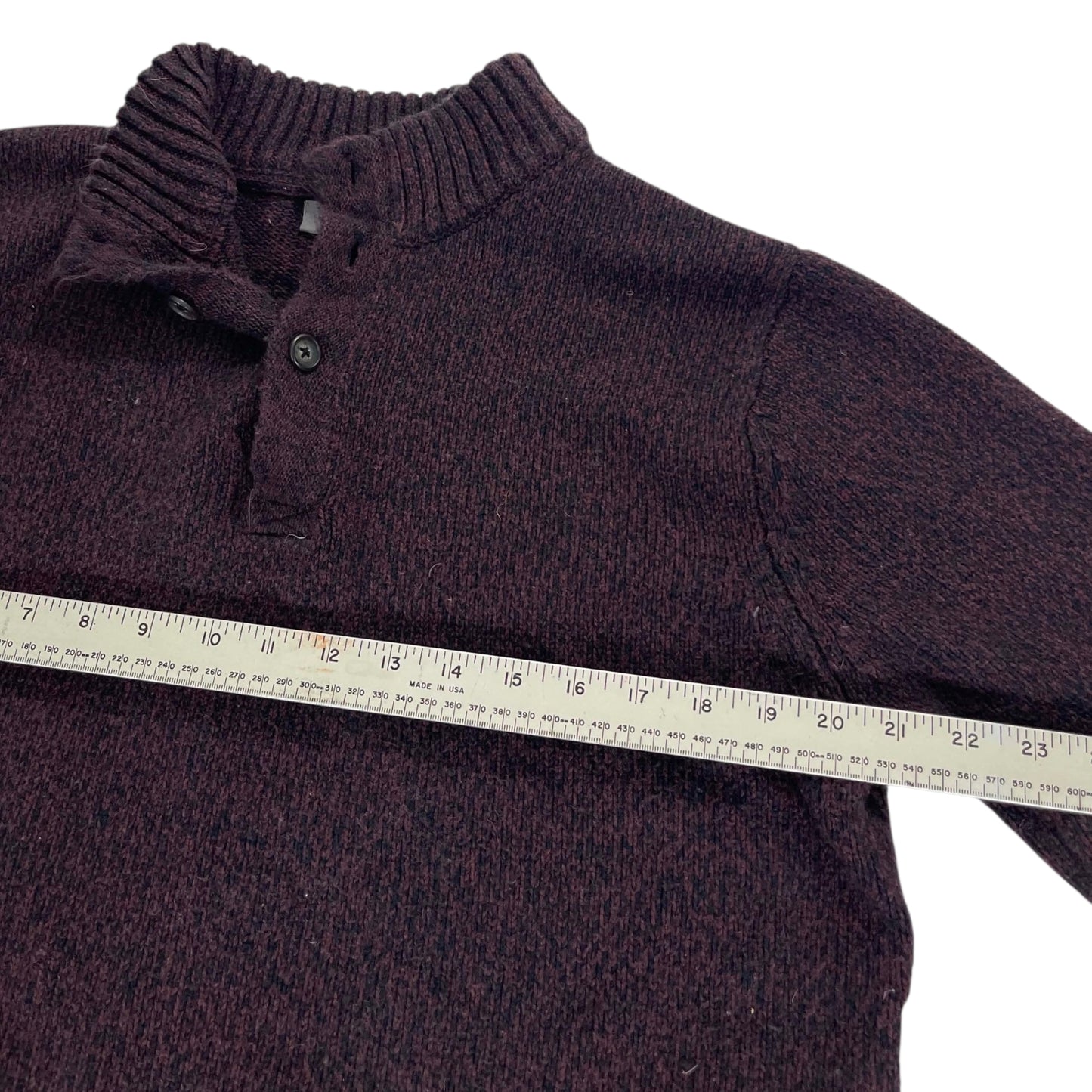 VINTAGE CHISEL KNITTED BUTTON SWEATER (L)