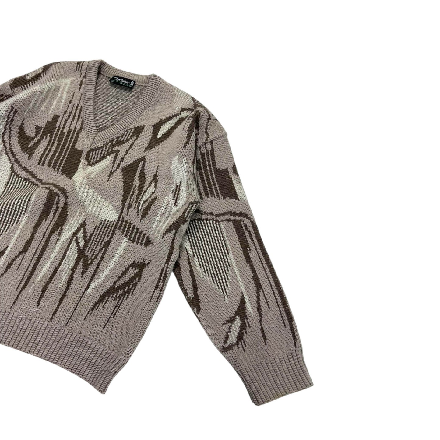 CHECKMATE KNIT SWEATER (S-M)