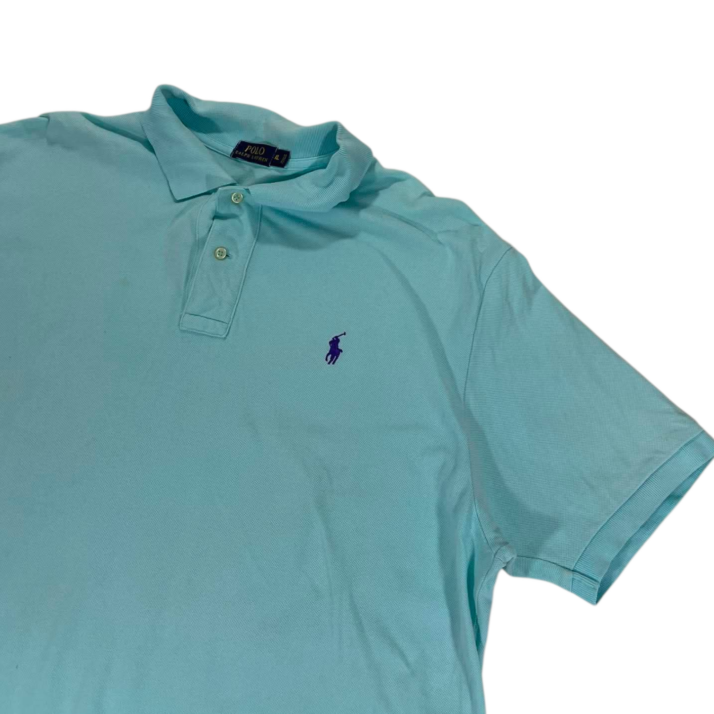 RALPH LAUREN BLUE POLO SHIRT (XL)