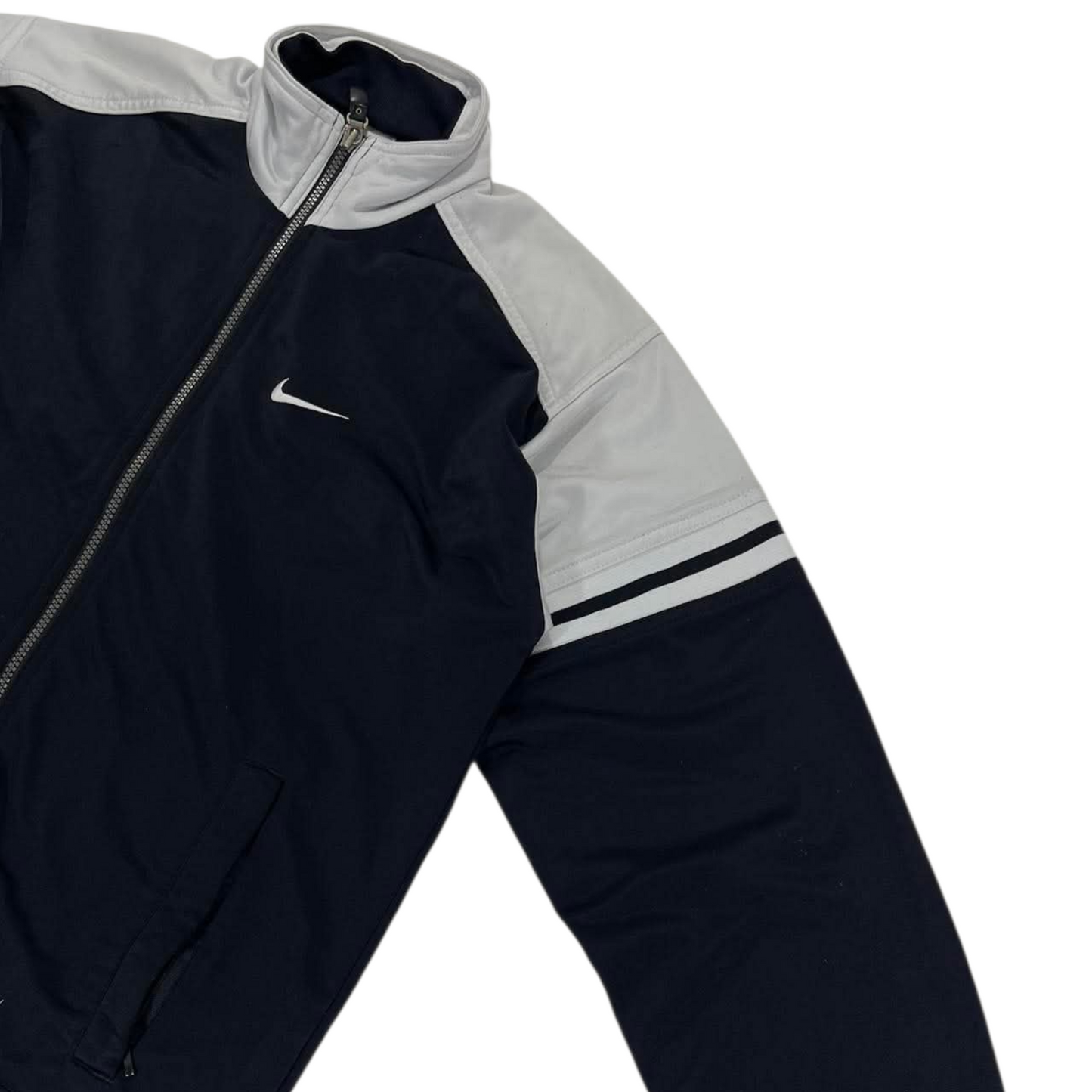 VINTAGE SPELLOUT NIKE QUARTER ZIP TRACK JACKET (M)