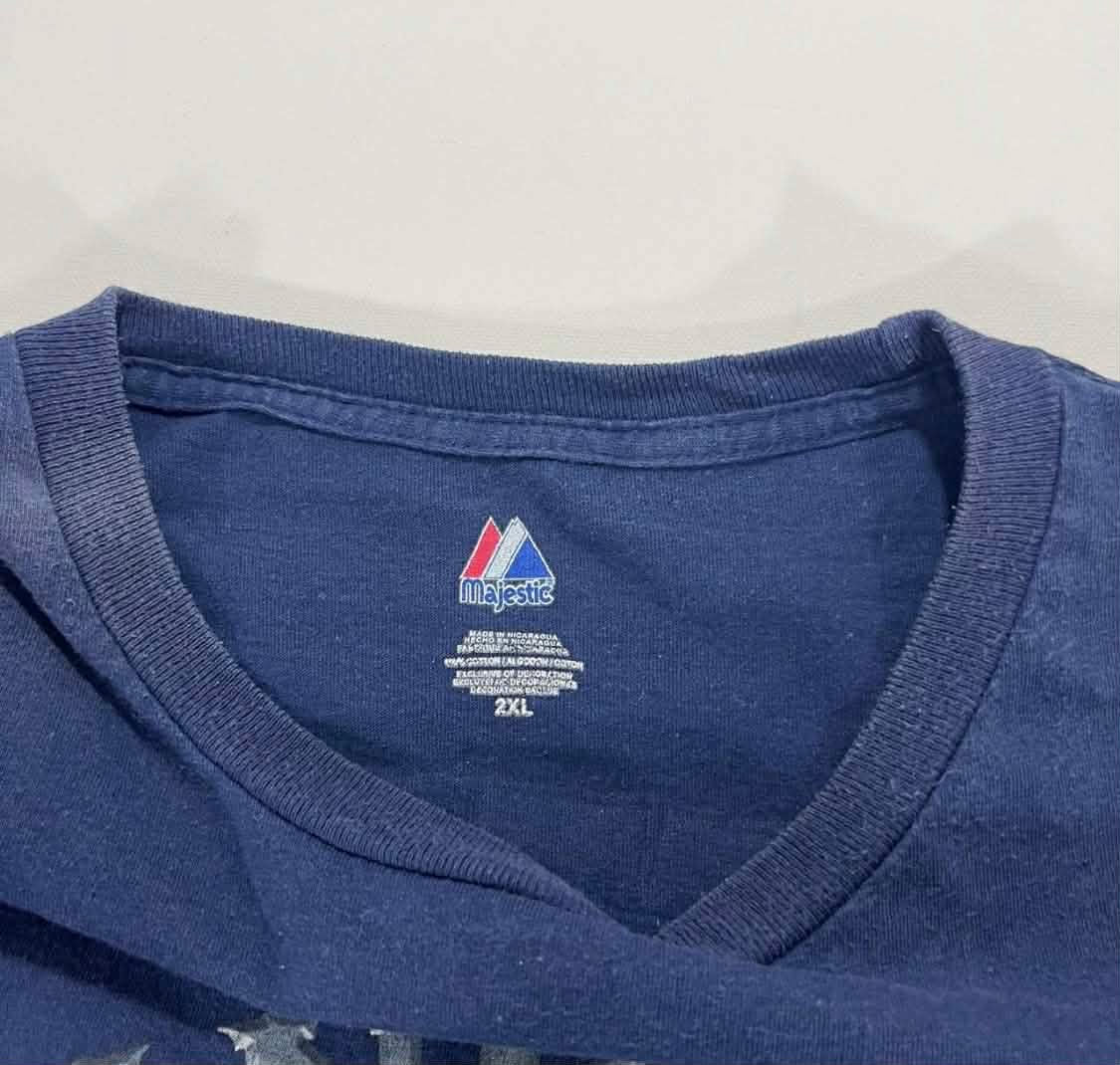 VINTAGE MAJESTIC ATHLETIC MEW YORK YANKEES BLUE T-SHIRT (XXL)