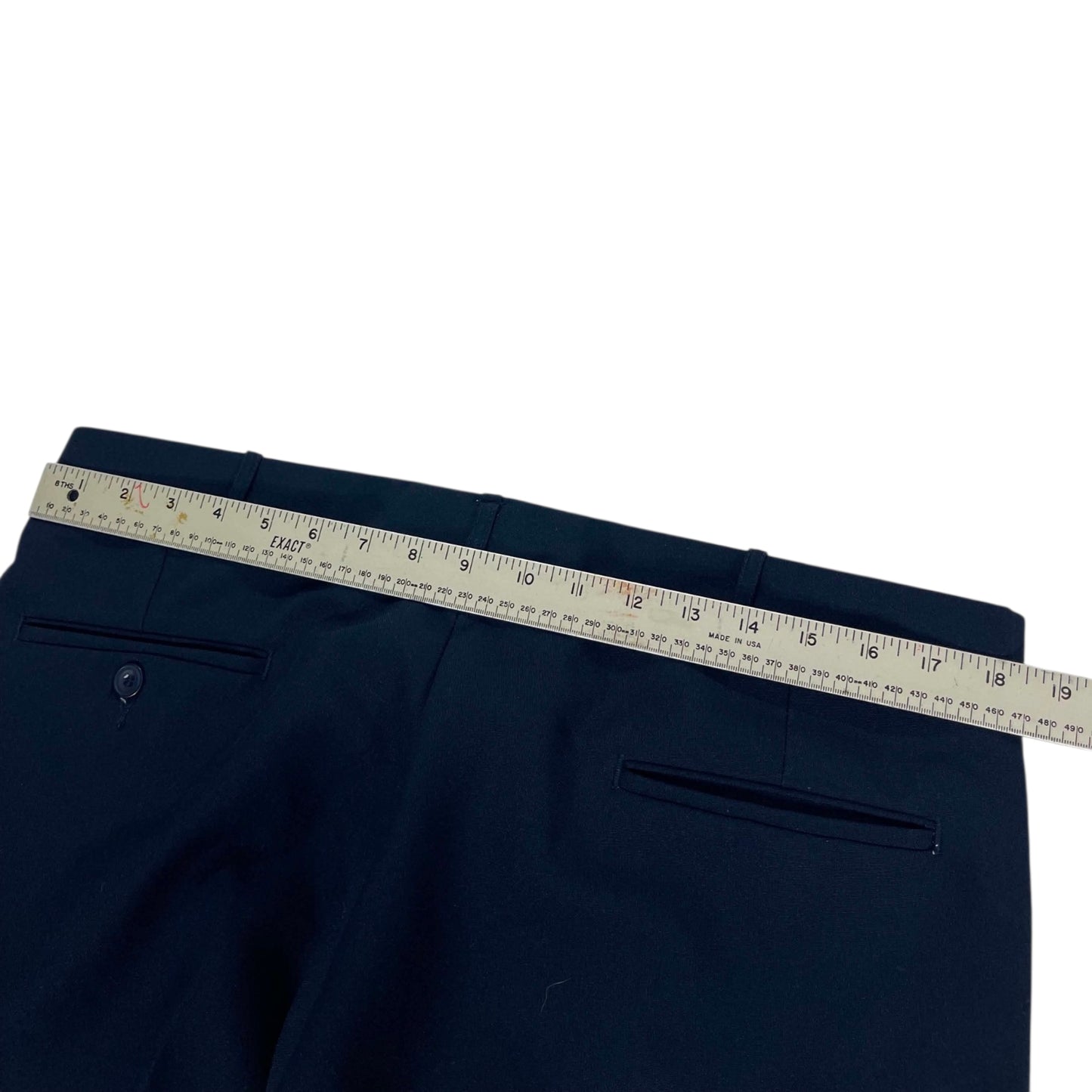 FARAH NAVY BLUE WIDE LEG PANTS (36)