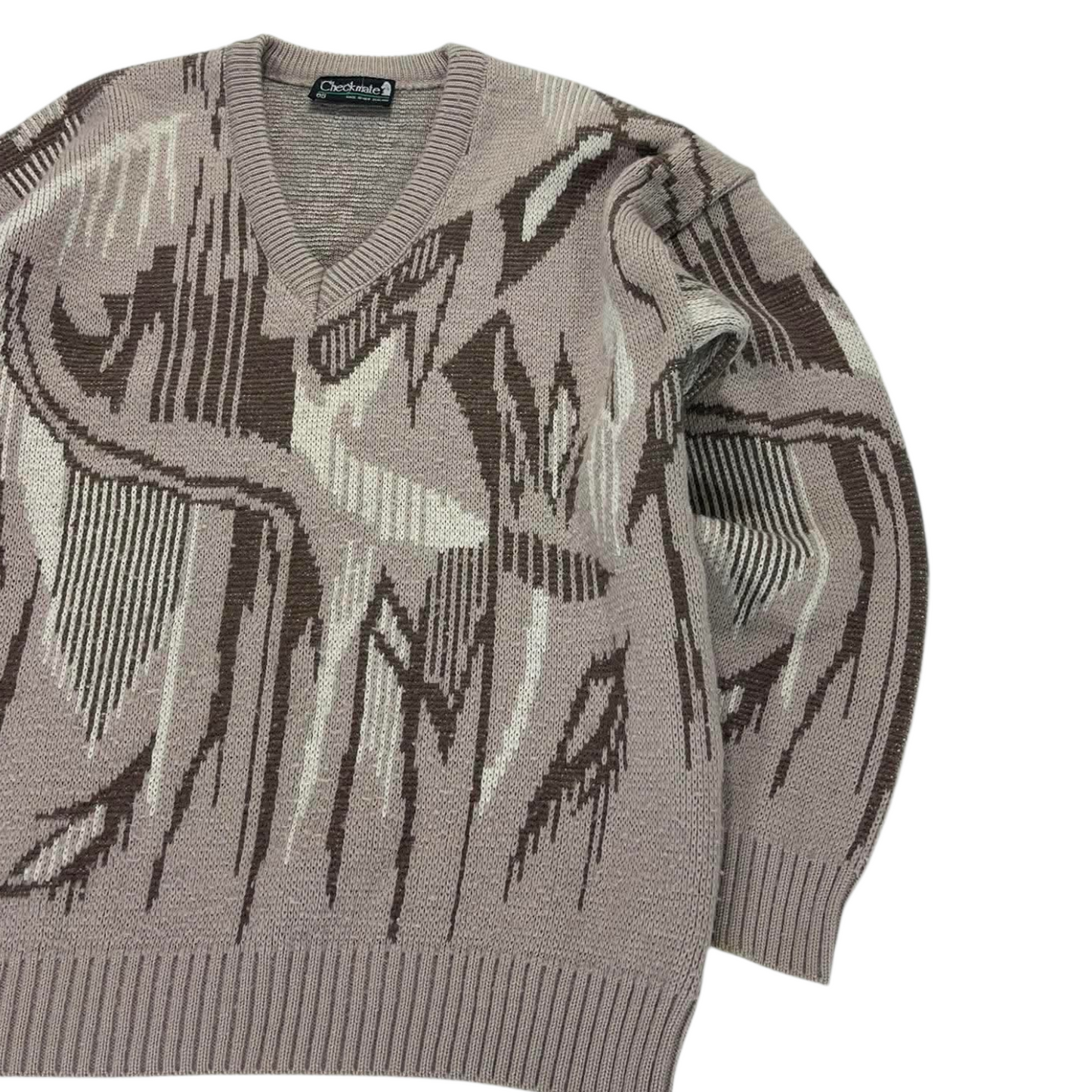 CHECKMATE KNIT SWEATER (S-M)