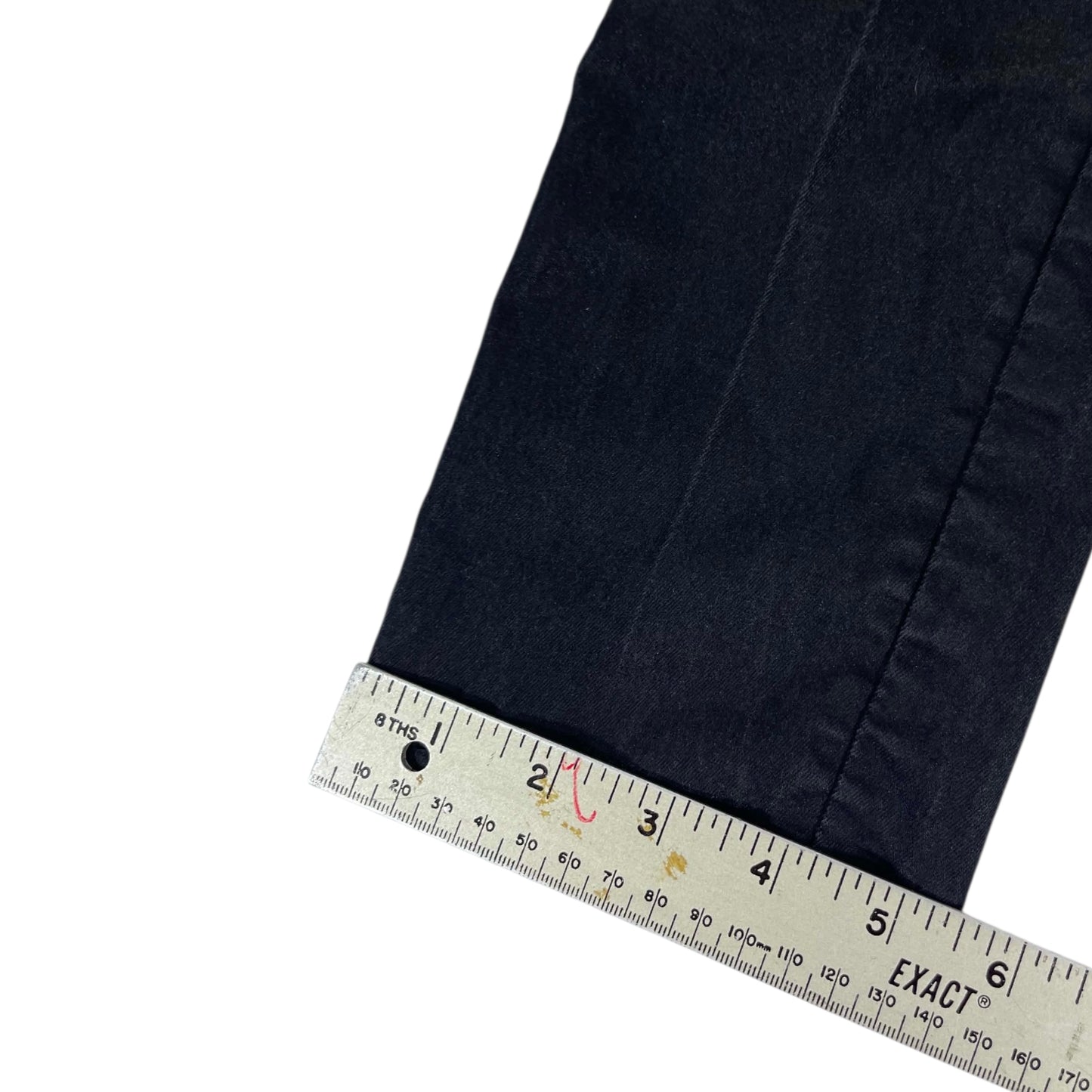 VINTAGE BLACK DENIM FLORAL JEANS (UK10)