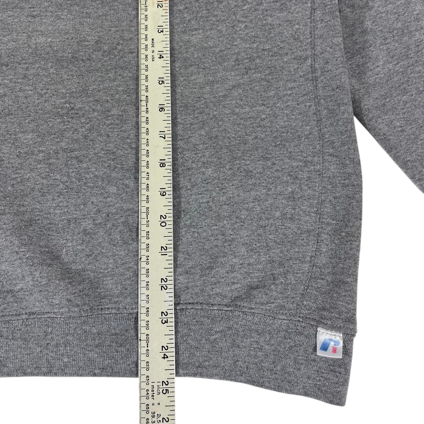 RUSSELL ATHLETIC GREY CSUF CREWNECK SWEATSHIRF (M)
