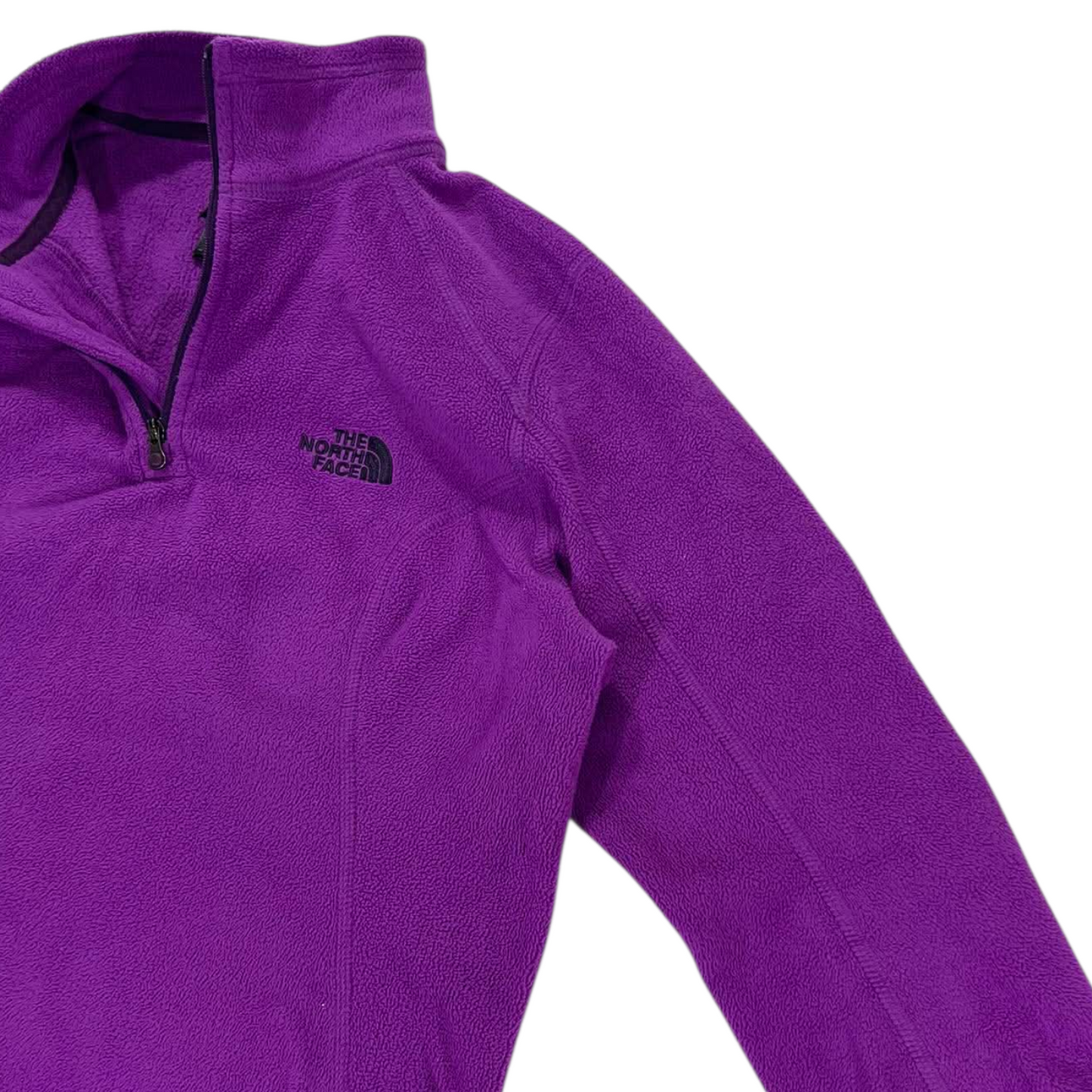 THE NORTH FACE PURPLE FLEECE QUARTER ZIP SWEATSHIRT (S)