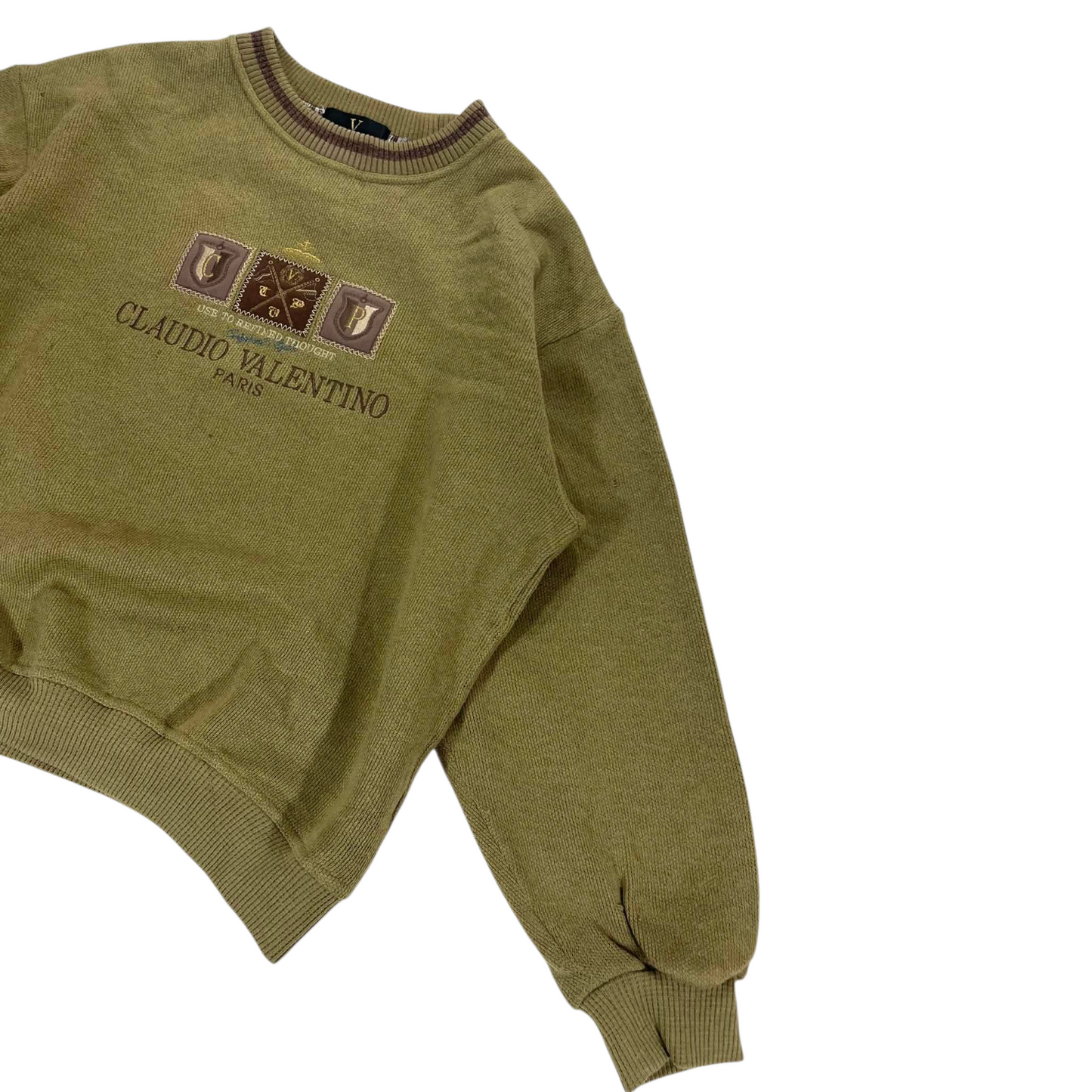 CLAUDIO VALENTINO GREEN CREWNECK (M)
