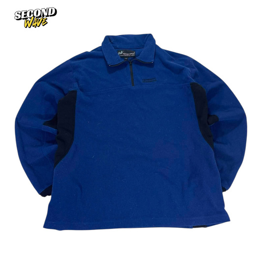 KATHMANDU TECNOPILE BLUE QUARTER ZIP FLEECE (M)