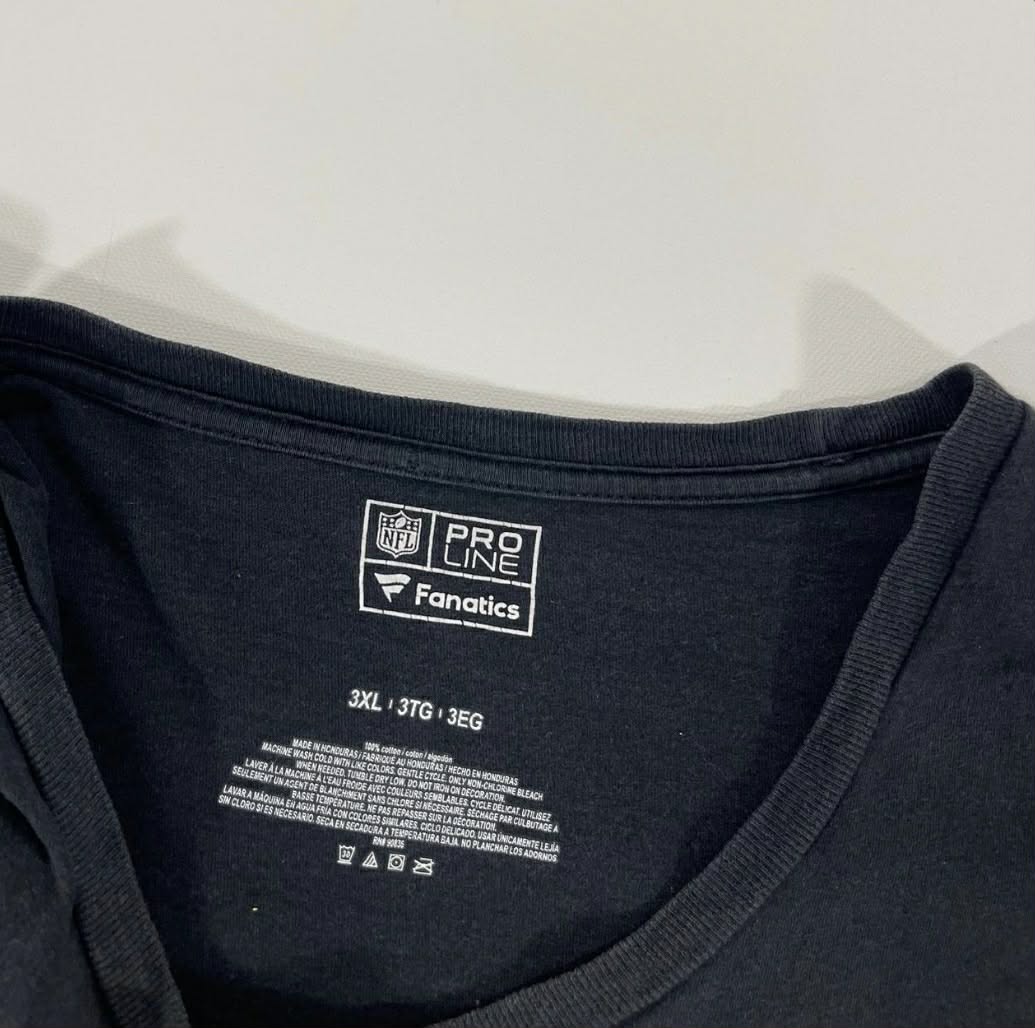 SAN FRANCISCO 49ers BLACK COTTON T-SHIRT (2XL-3XL)