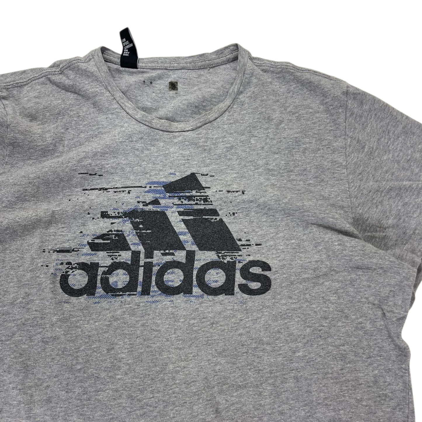 CLASSIC ADIDAS GREY GRAPHIC TEE (M)