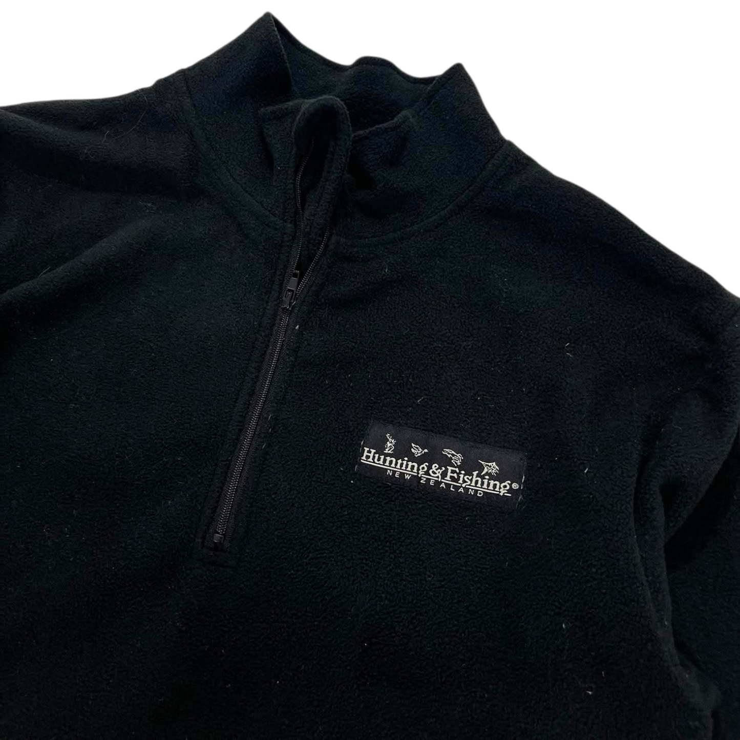 HUNTING & FISHING BLACK QUARTER ZIP FLEECE (14)
