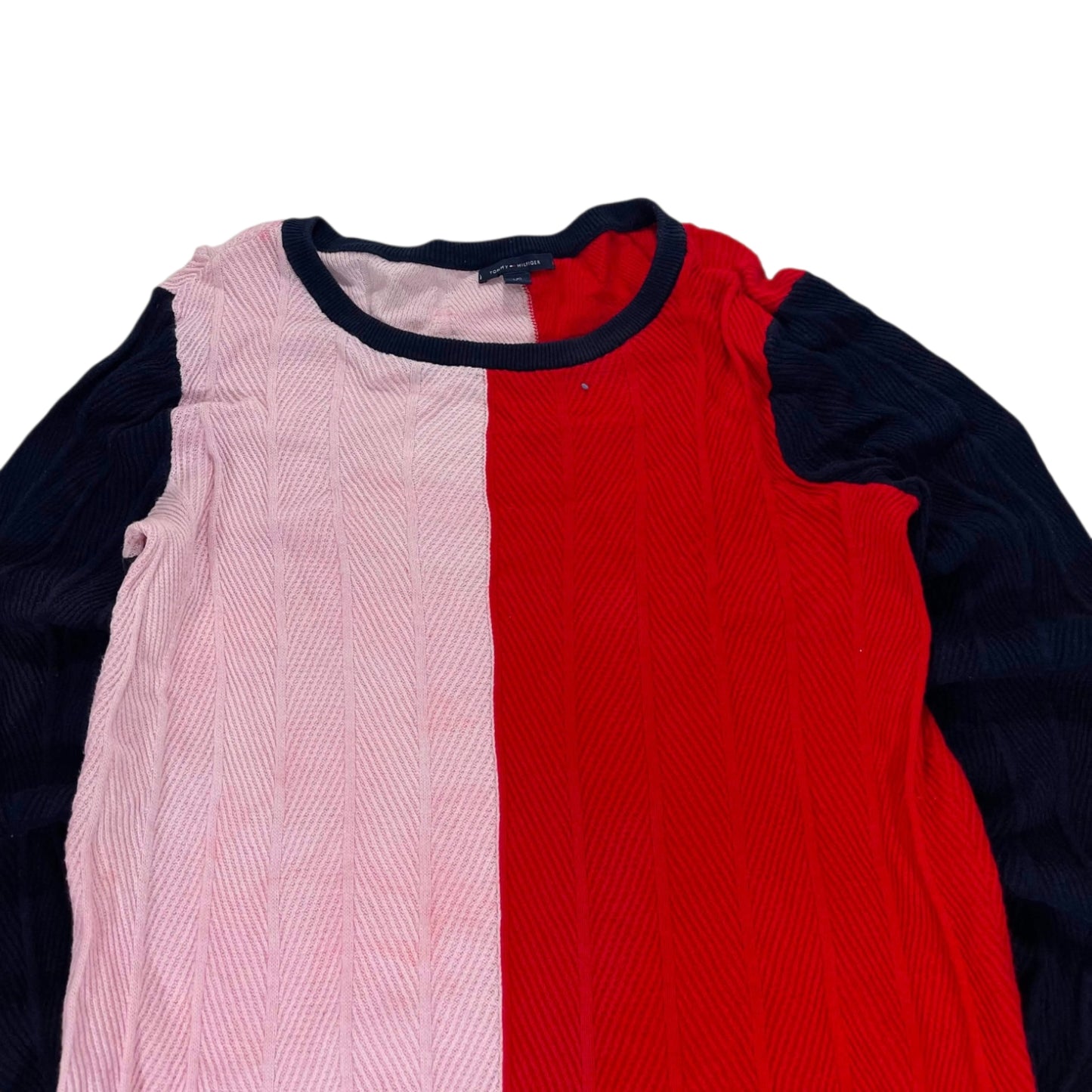 TOMMY HILFIGER RED & PINK CREWNECK (M)