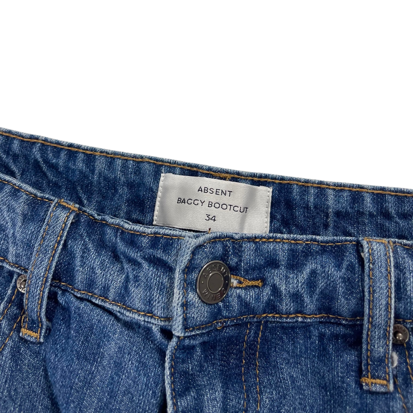 ABSENT BAGGY BOOTCUT JEANS (34)