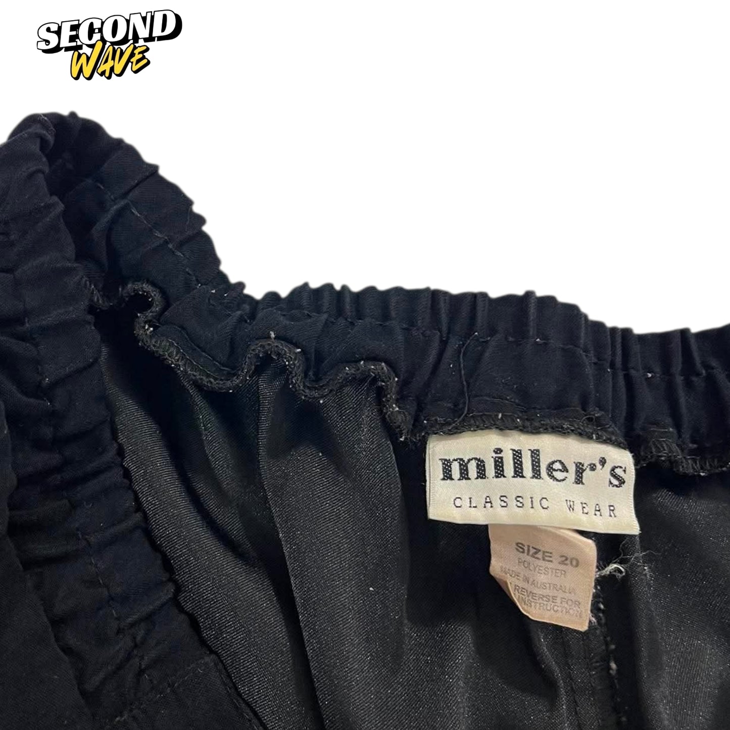 MILLER'S BLACK LINEN PANTS (L)