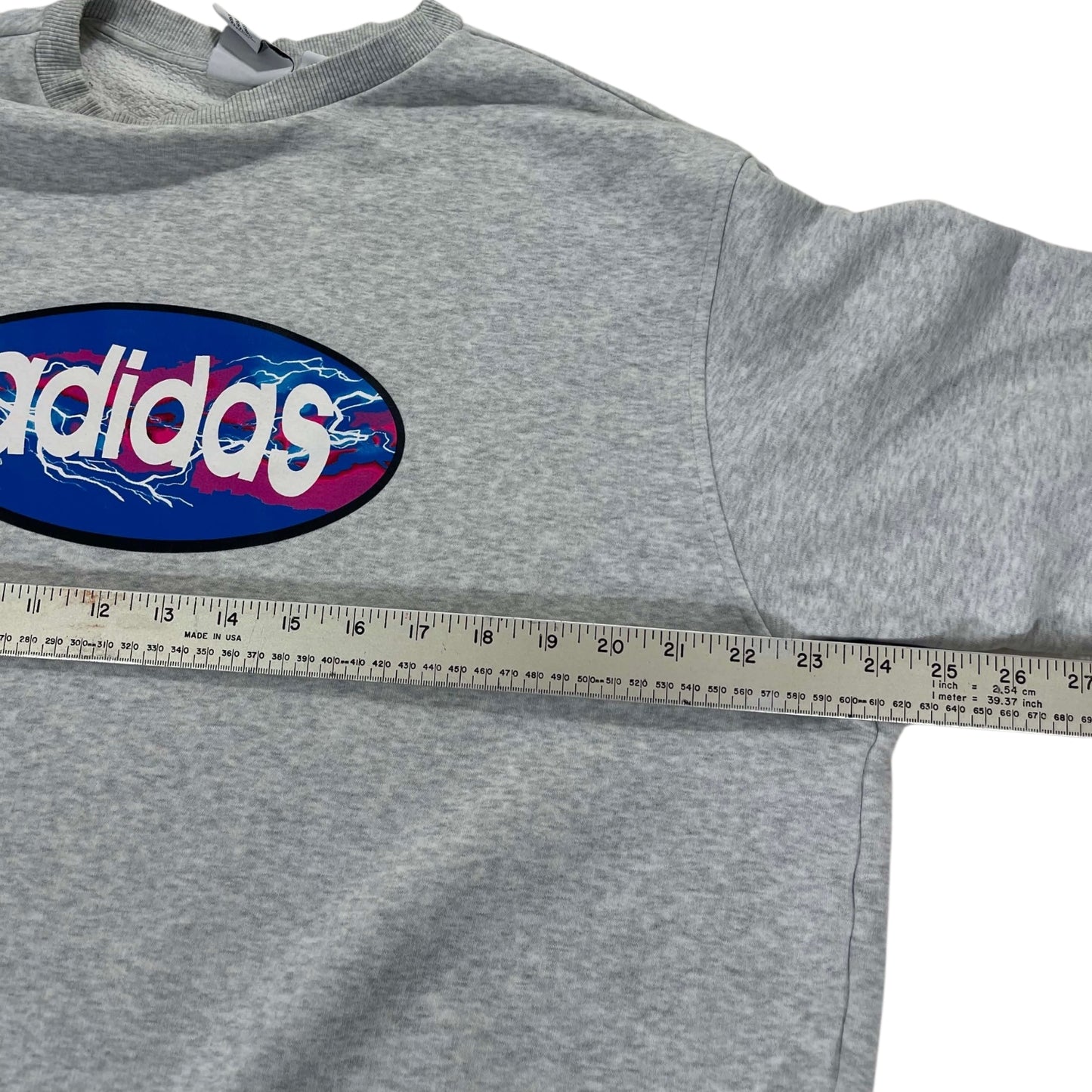 ADIDAS GRAY CREWNECK SWEATSHIRT (L)