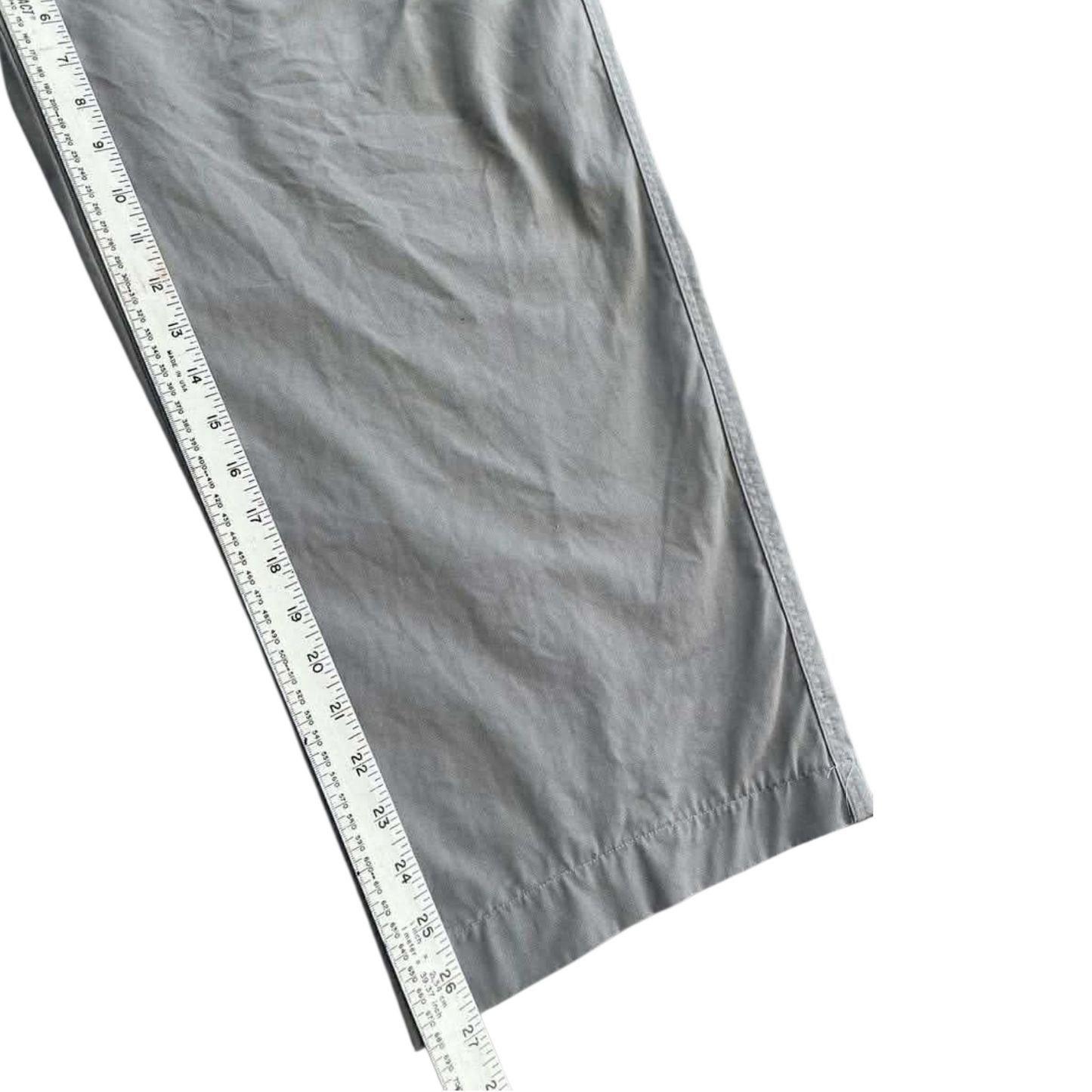 KHAKI CARGO PANTS WITH BLUE LINING (44)