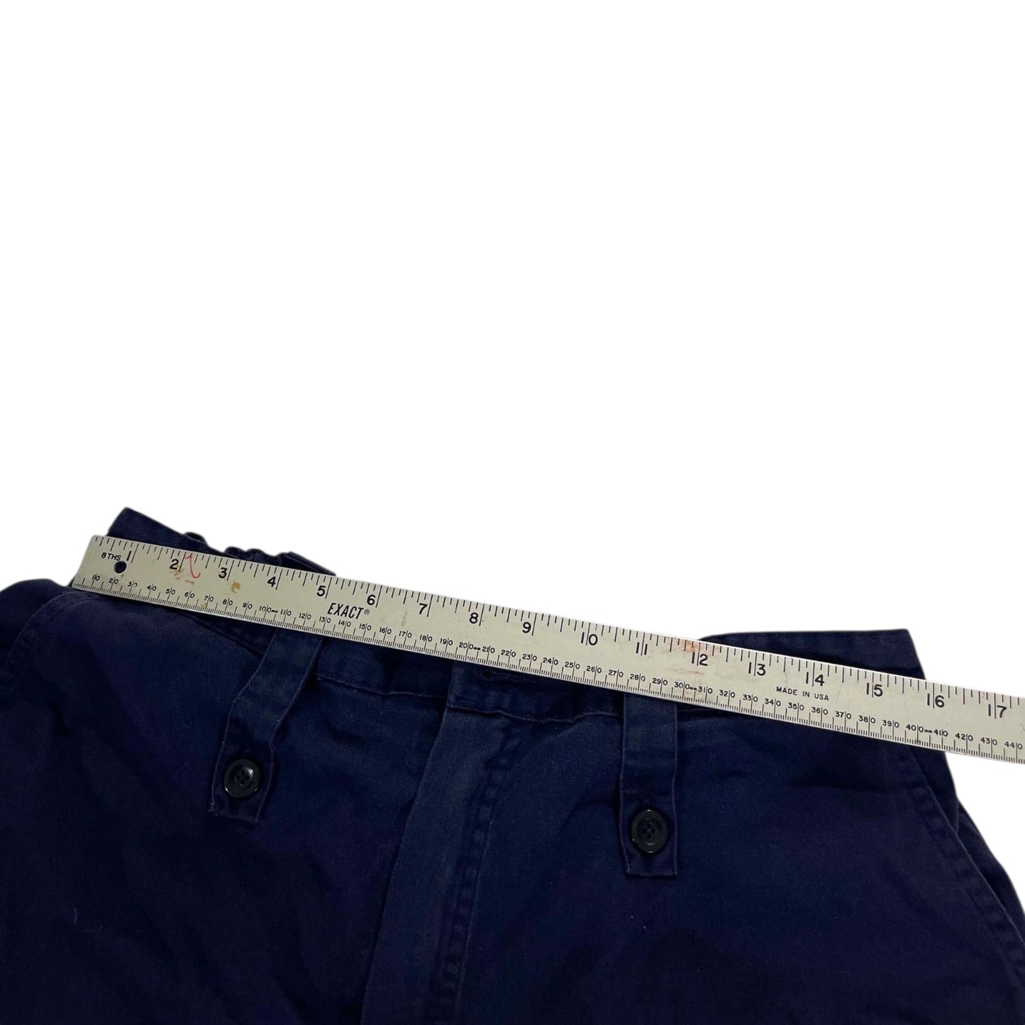 Y2K NAVY BLUE CARGO PANTS (32")