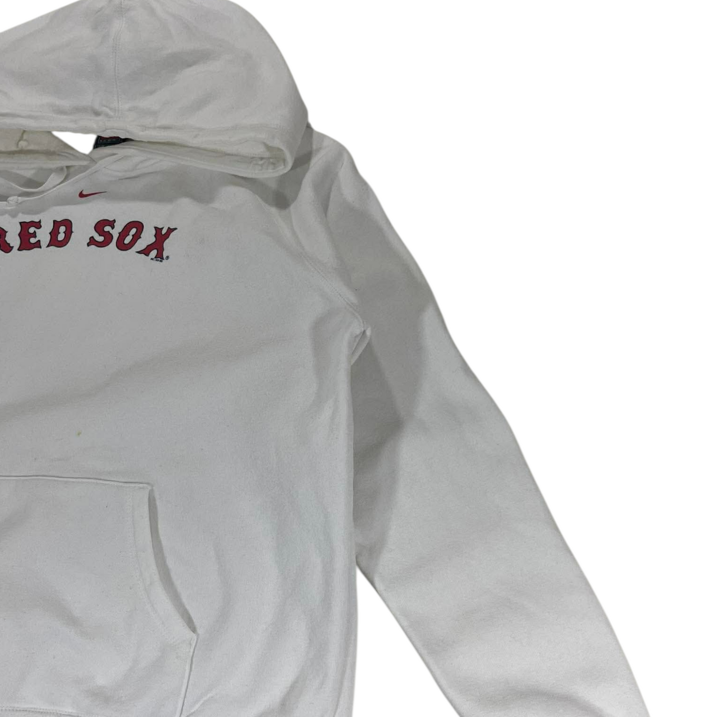 VINTAGE NIKE WHITE BOSTON RED SOX HOODIE (XL)