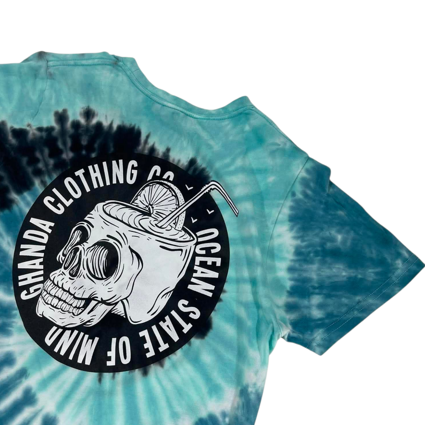 GHANDA OCEAN STATE OF MIND TIE DYE T-SHIRT (S-ADULT)
