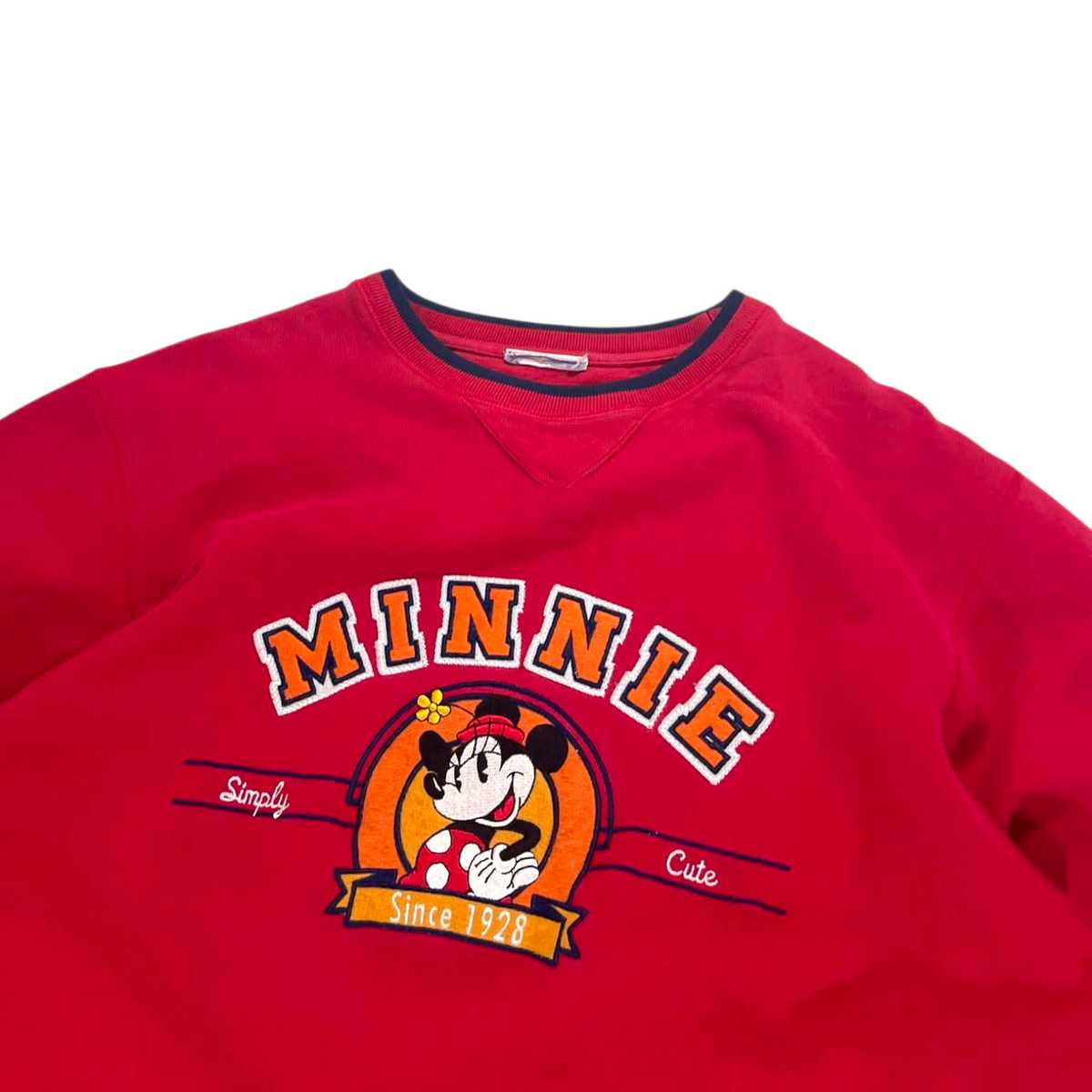 VINTAGE DISNEY MINNIE MOUSE RED CREWNECK (L)