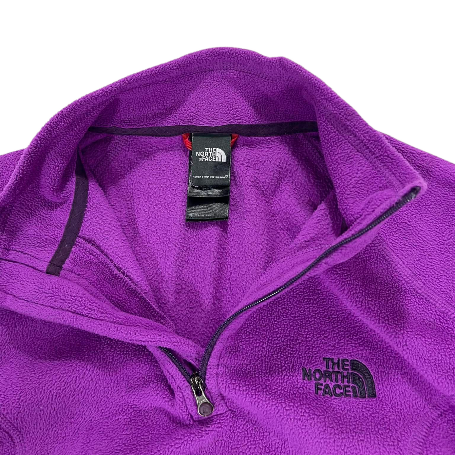 THE NORTH FACE PURPLE FLEECE QUARTER ZIP SWEATSHIRT (S)
