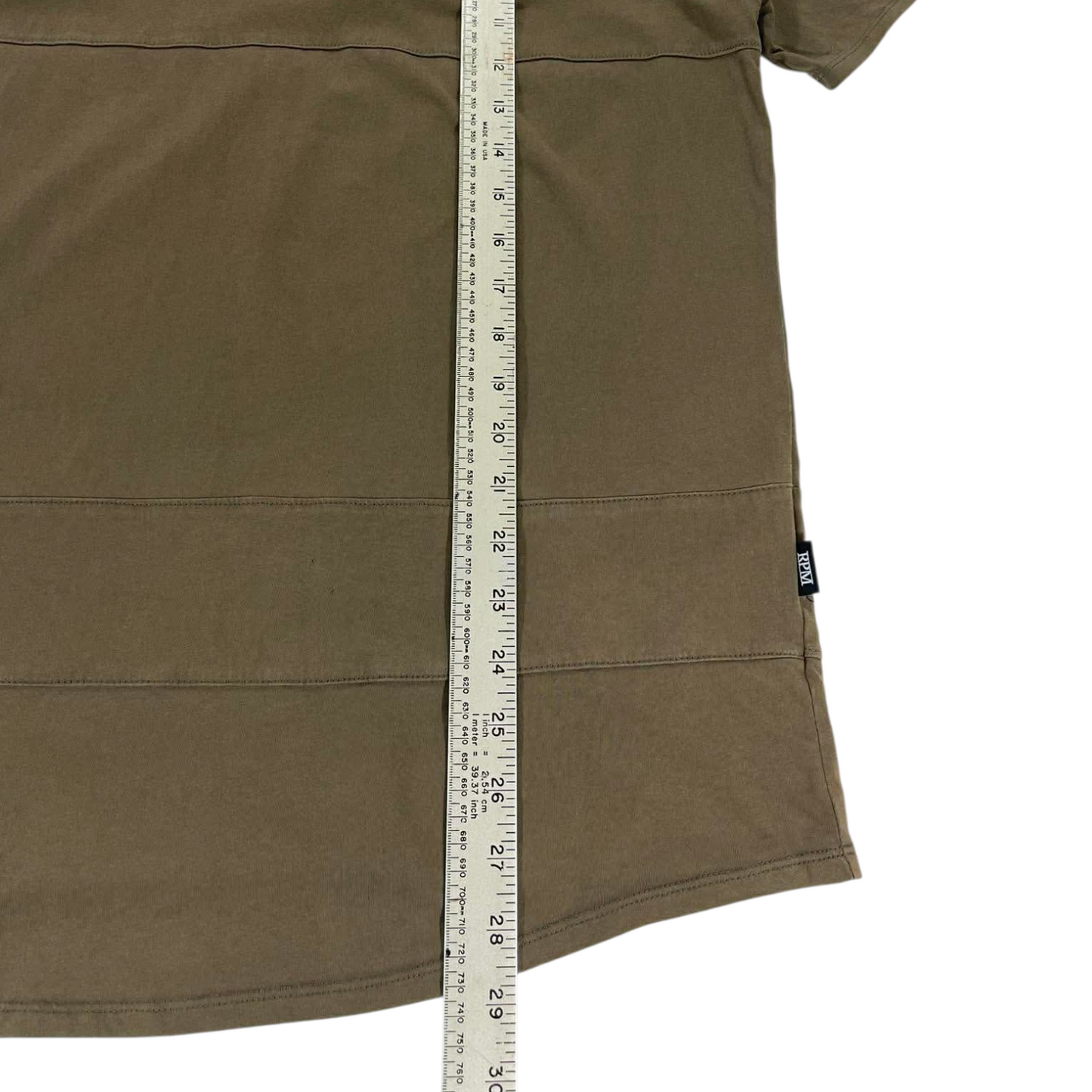 RPM MFG KHAKI COTTON T-SHIRT (M)