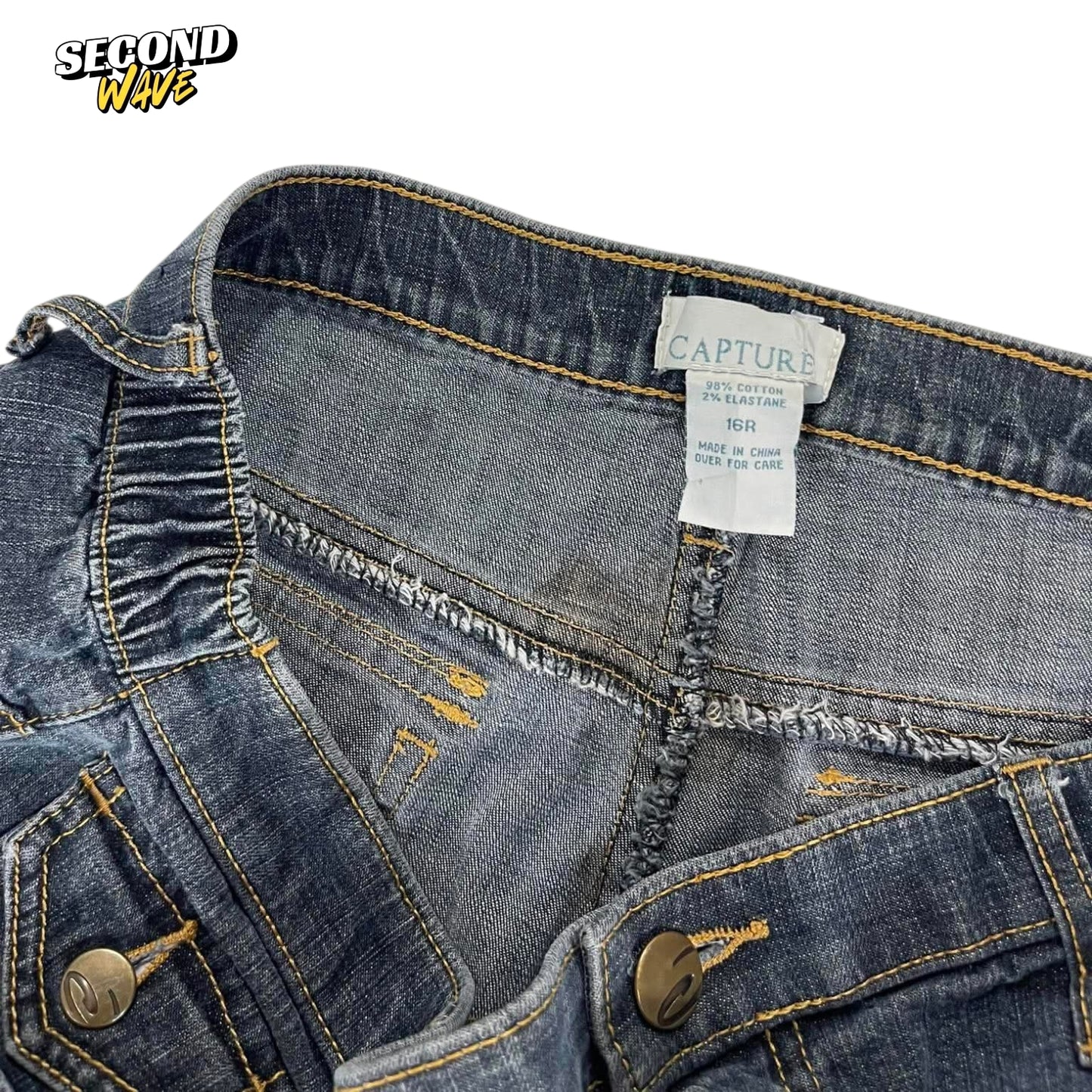 Y2K LIGHT DENIM BAGGY JEANS (34)